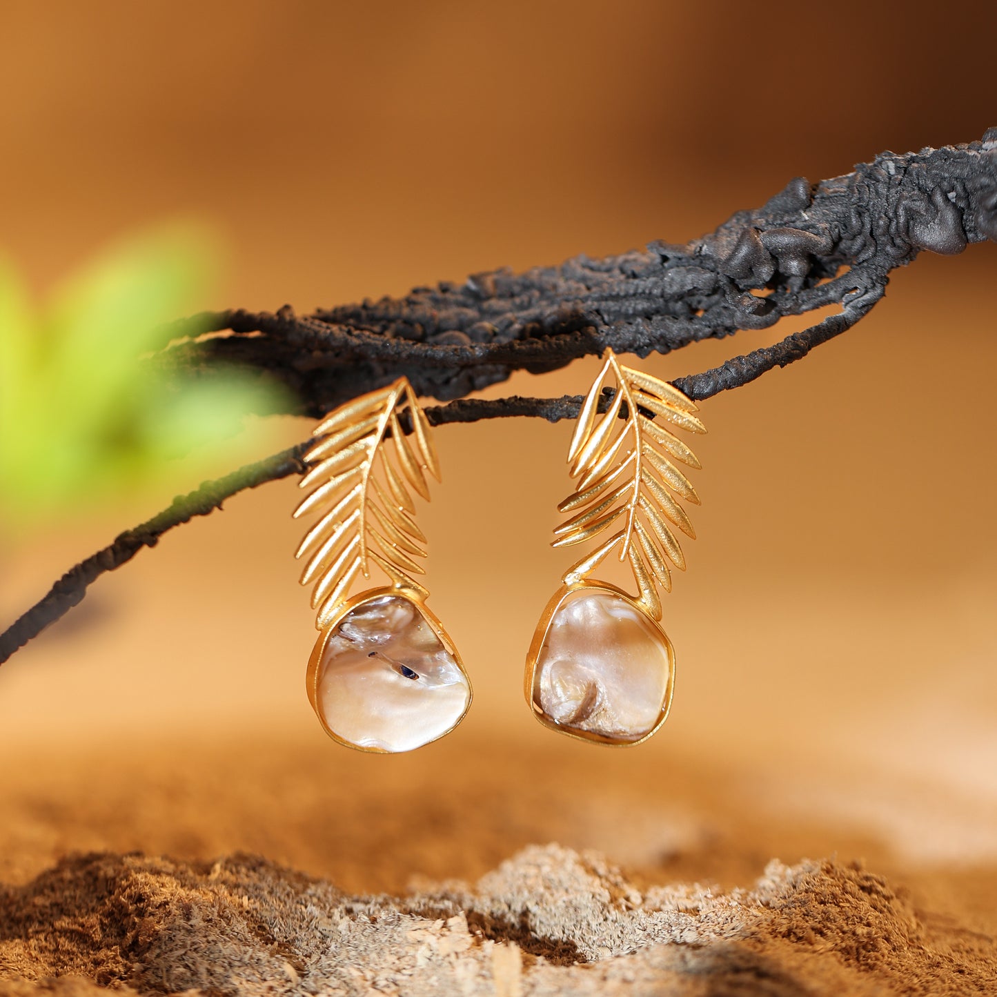 Pearl Dusk Drop Earrings