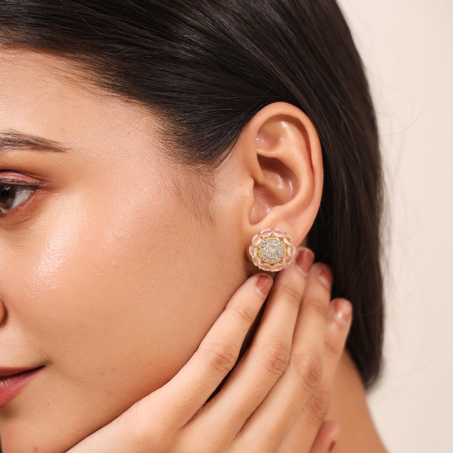 Flora Peach Earrings