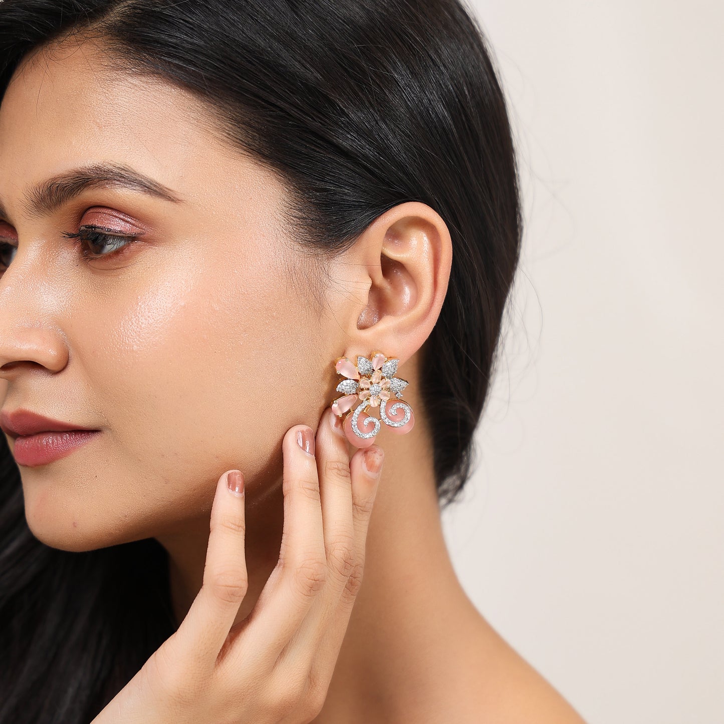 Sparza Peach Earrings