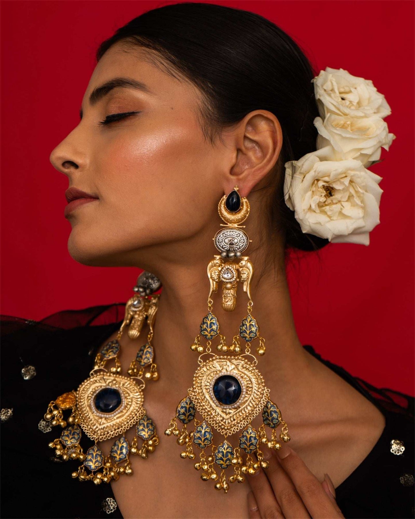 Neelima Bird Motif Earrings - Pirohee by parul sharma