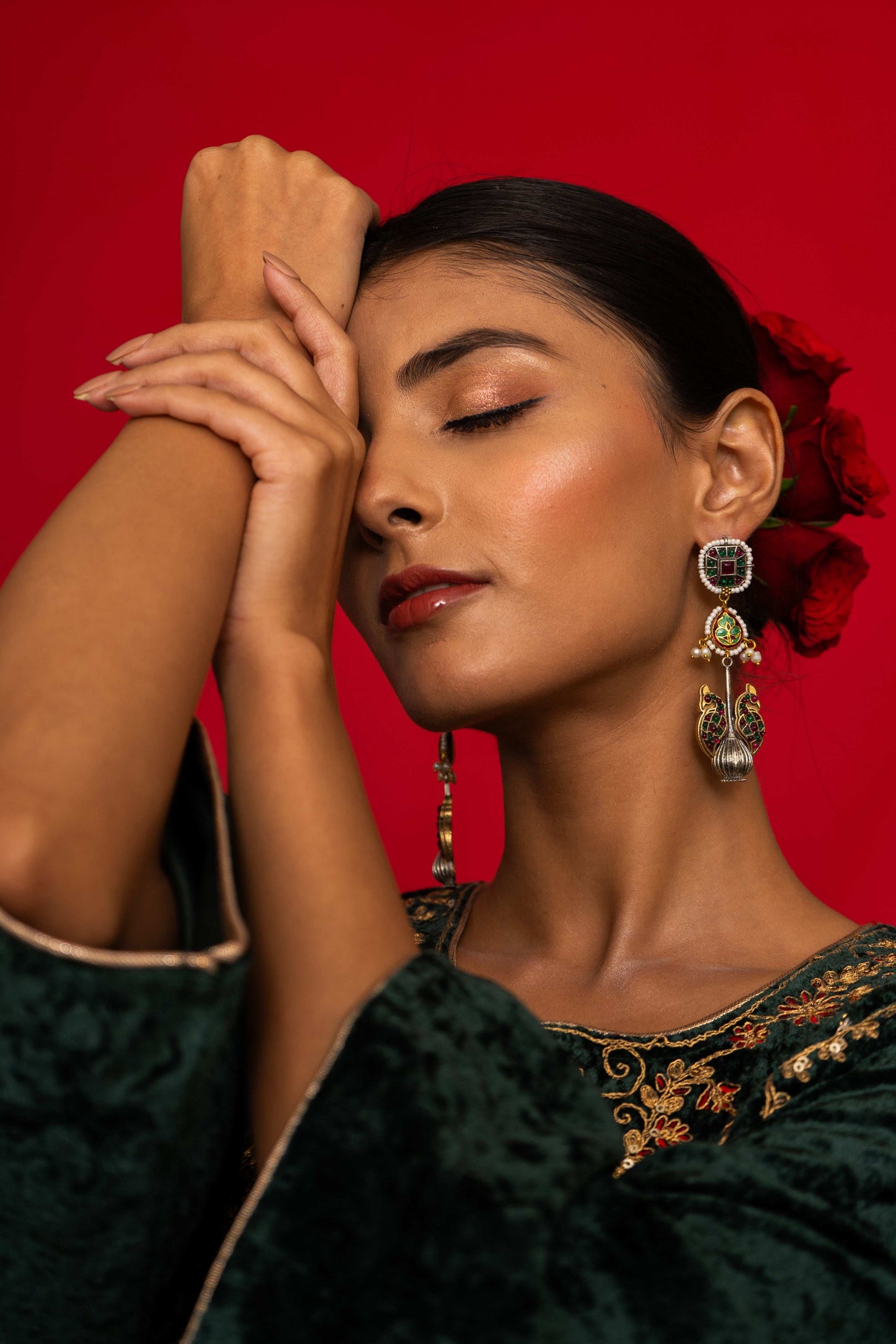 Ishaani Multicolor Earrings - Pirohee by parul sharma