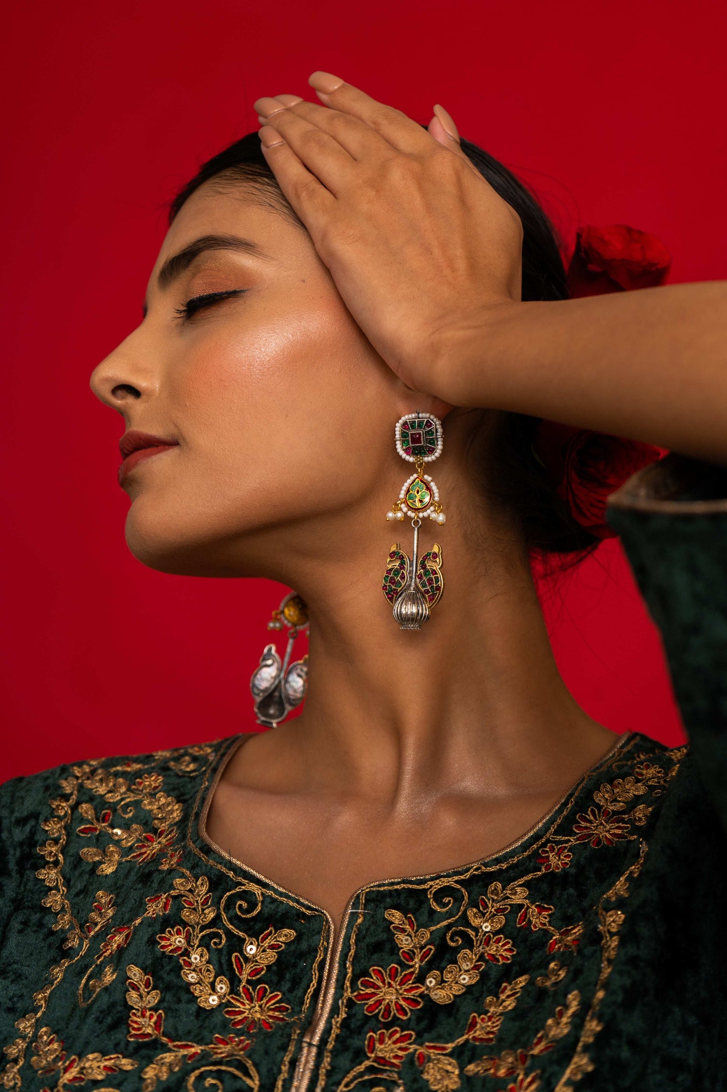 Ishaani Multicolor Earrings - Pirohee by parul sharma