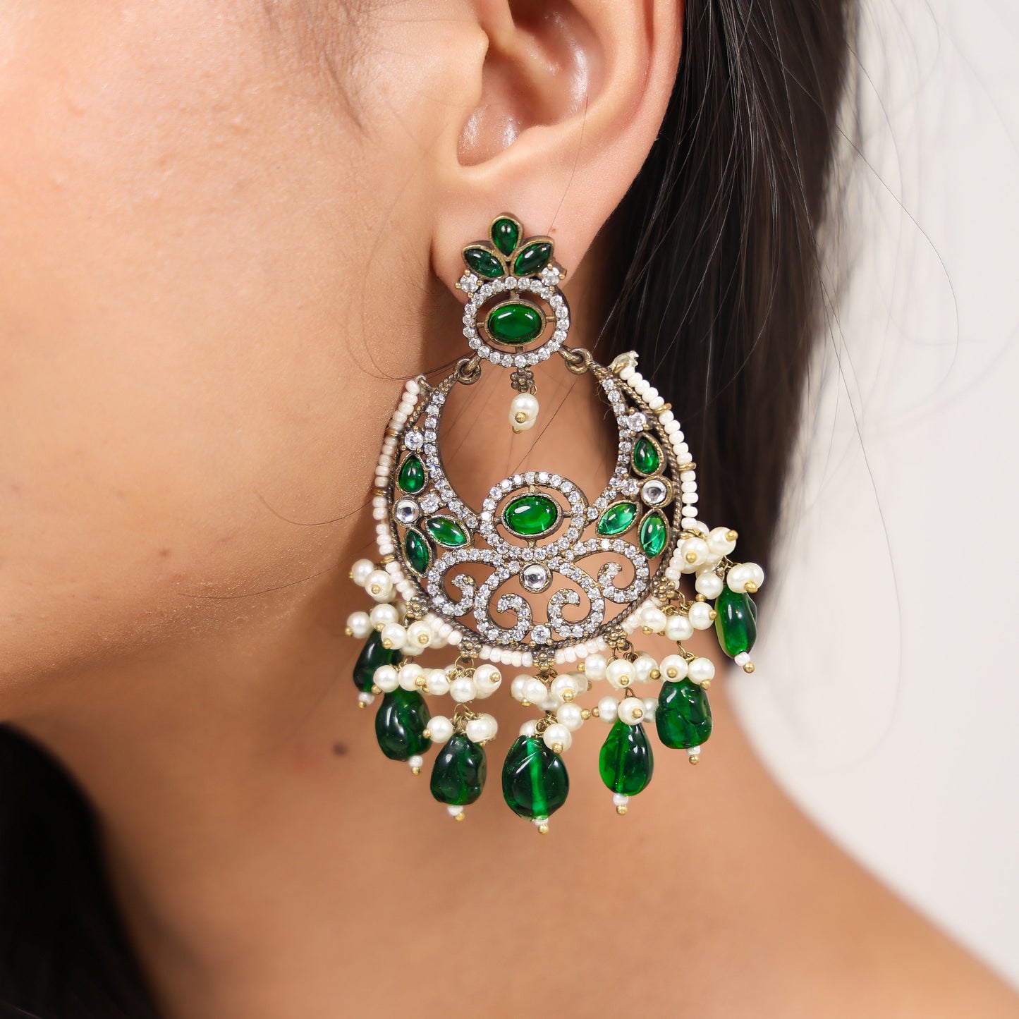 Shayra Green Earrings