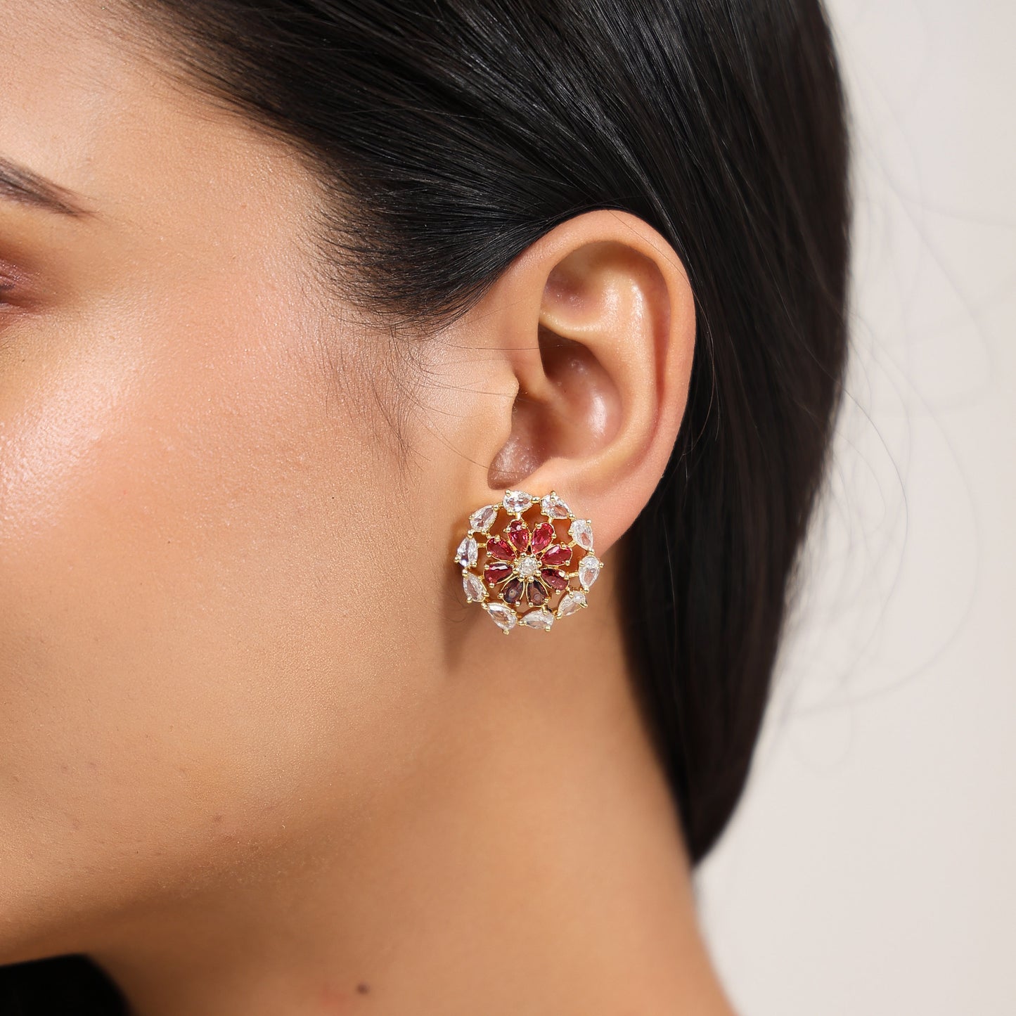 Siena Pink Stud Earrings