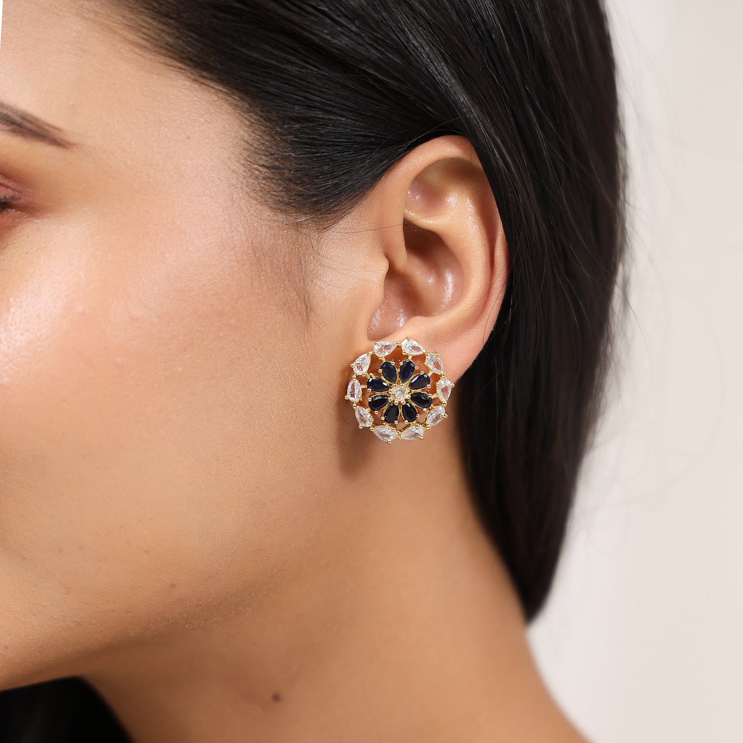 Siena Blue Stud Earring