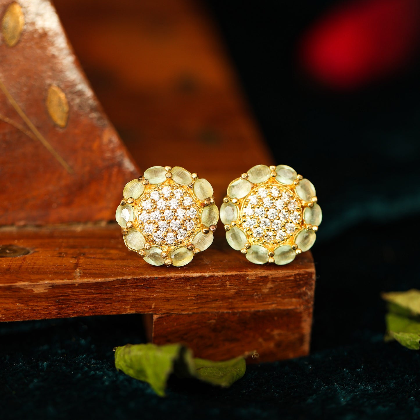 Flora ivory earrings
