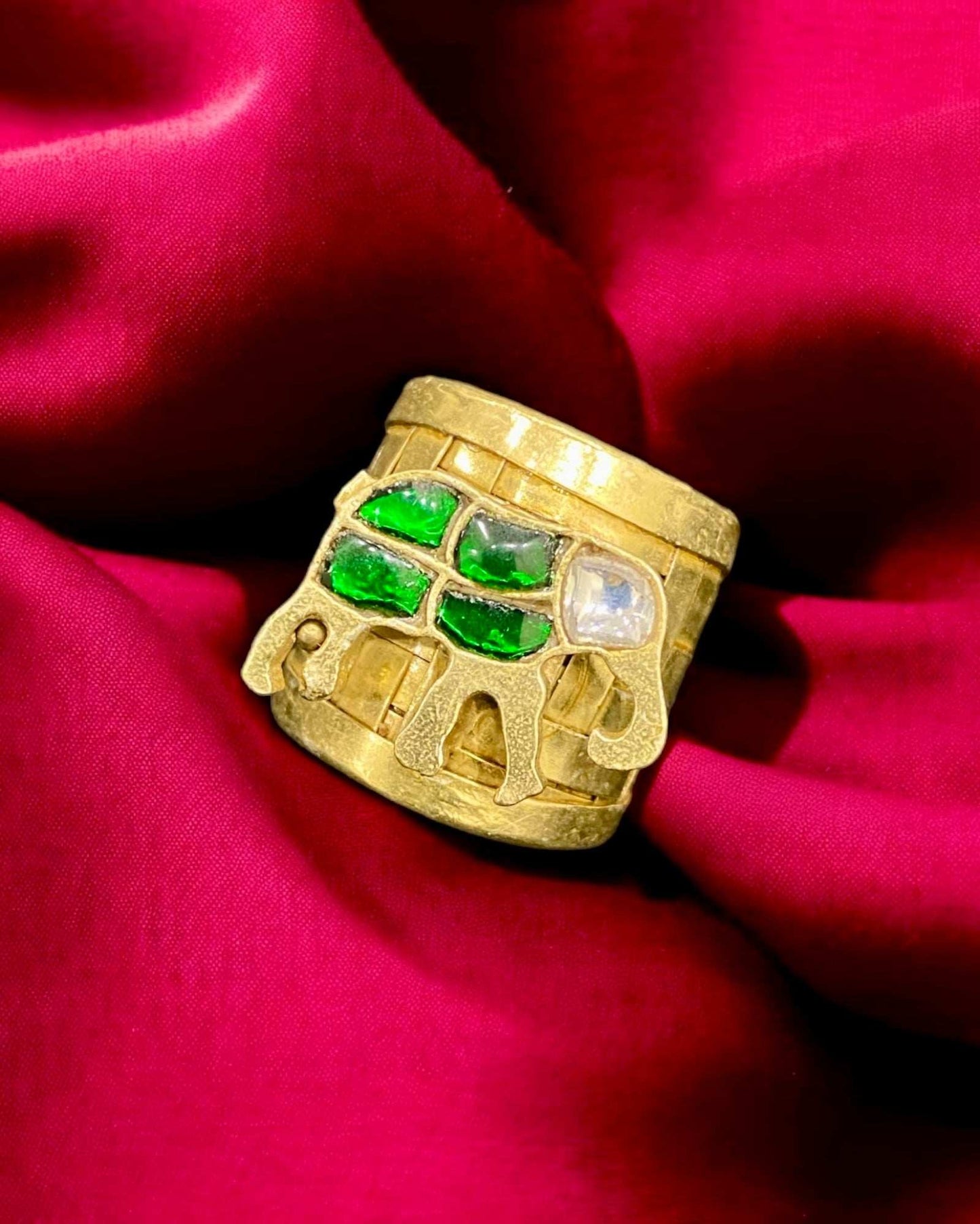 Gajgamini Jadau Ring - Pirohee by parul sharma