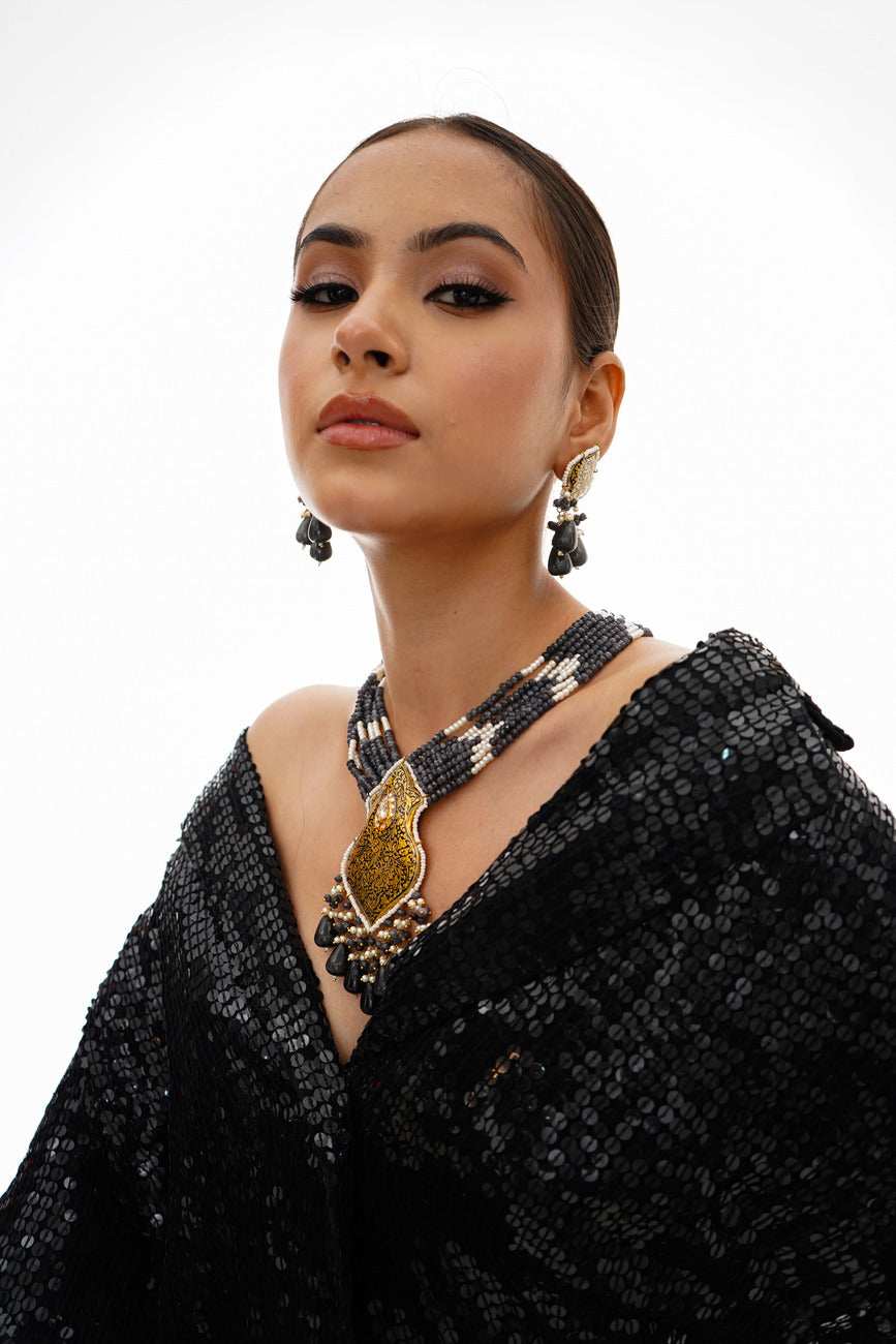 Misbah Partash Necklace Set - Pirohee by parul sharma