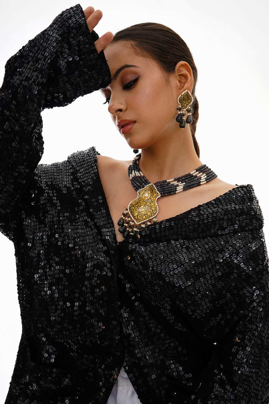 Misbah Partash Necklace Set - Pirohee by parul sharma