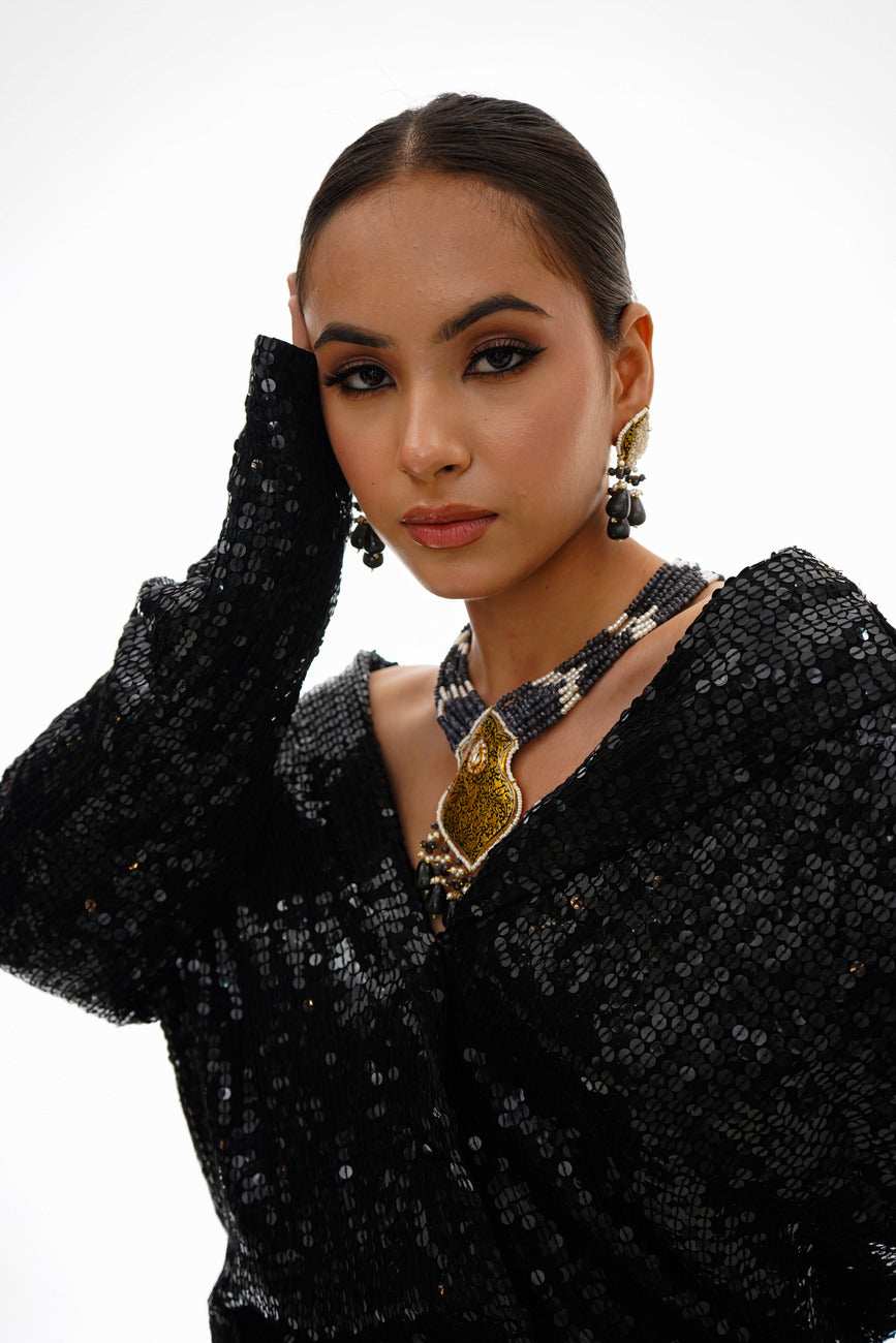 Misbah Partash Necklace Set - Pirohee by parul sharma