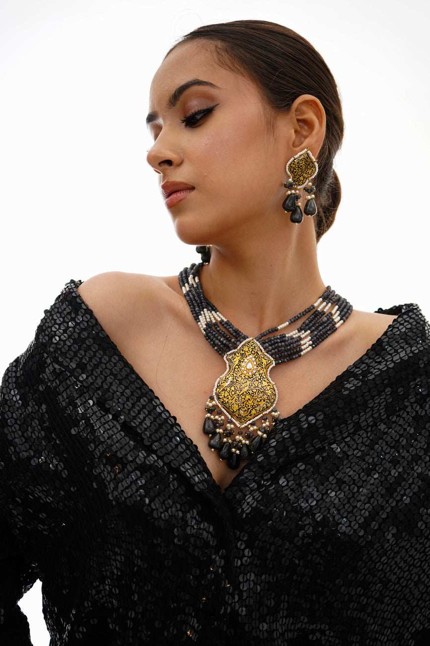Misbah Partash Necklace Set - Pirohee by parul sharma