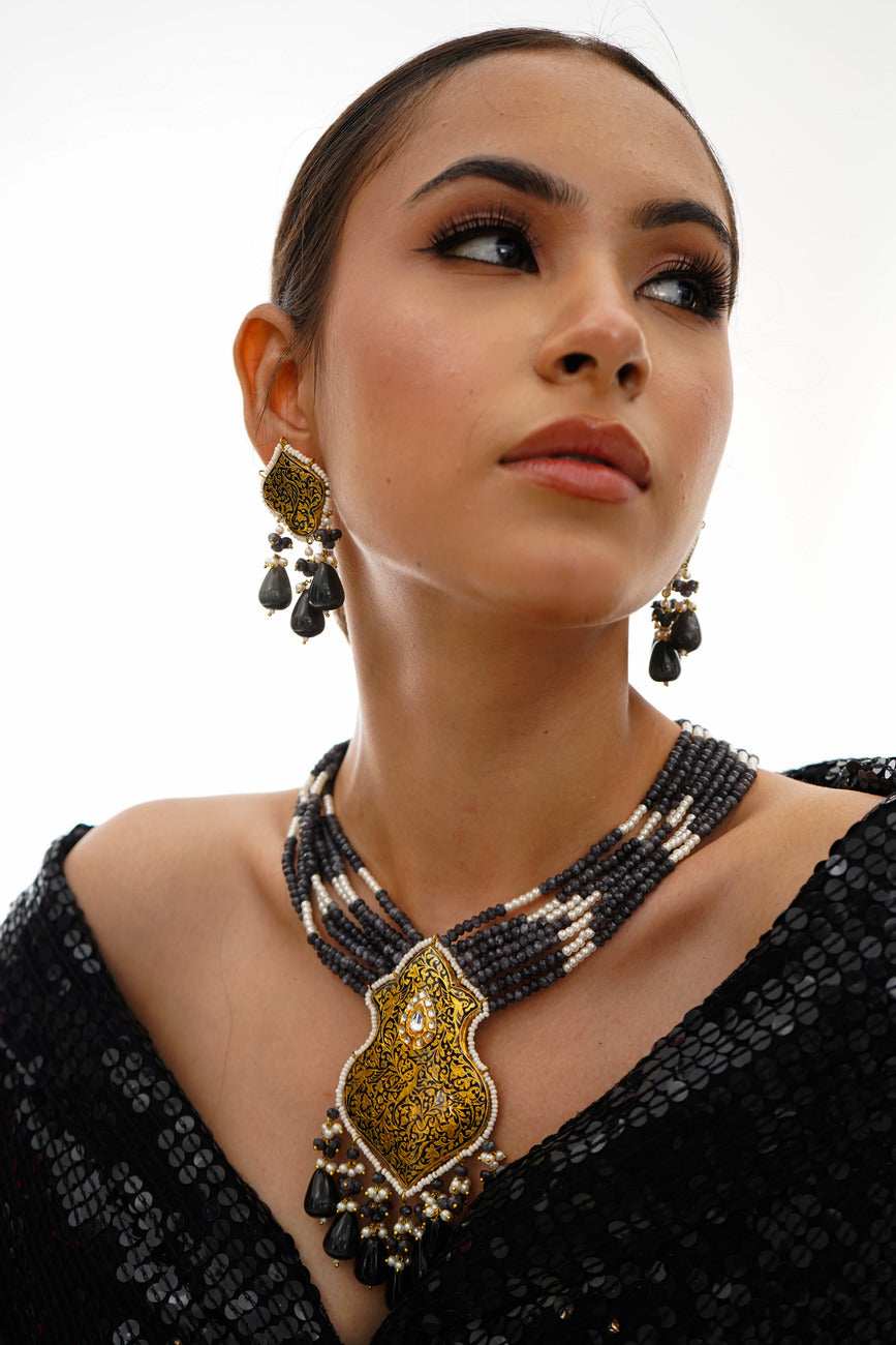 Misbah Partash Necklace Set - Pirohee by parul sharma