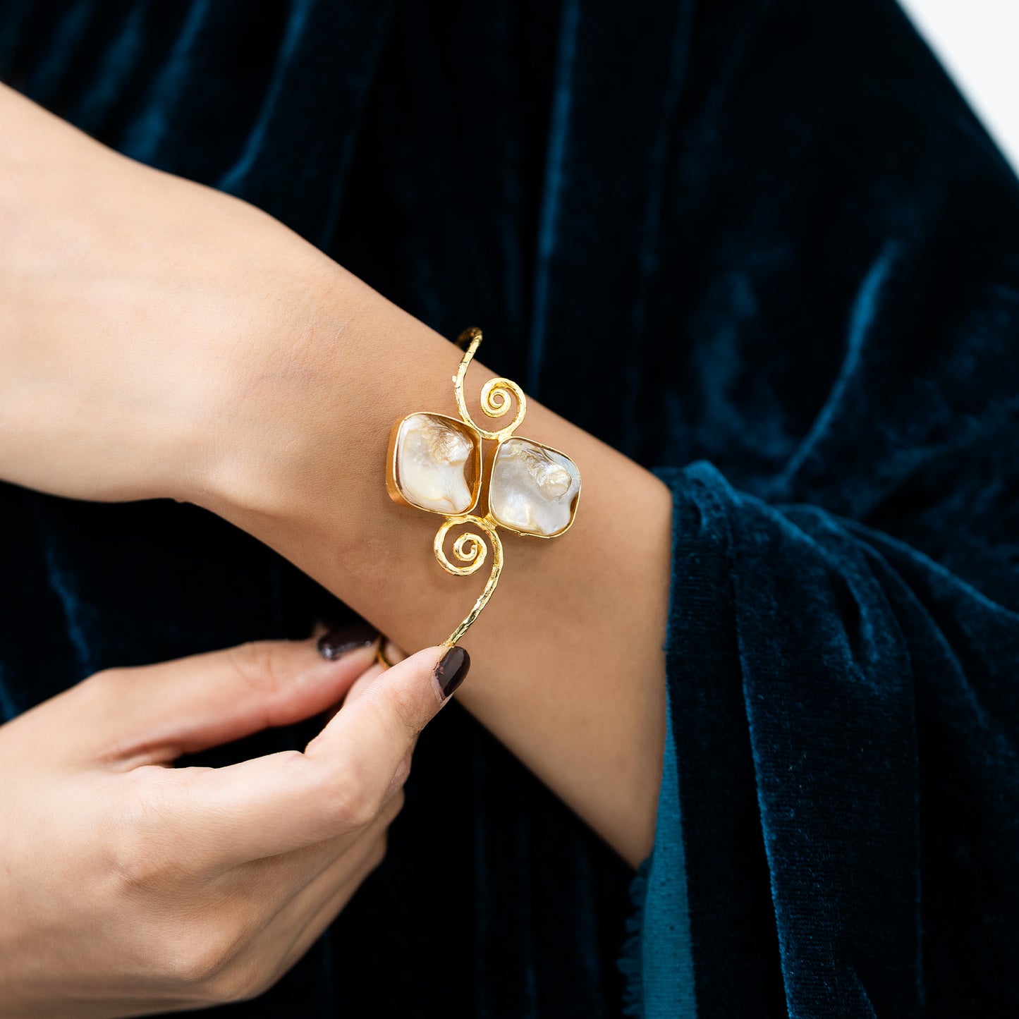 Pearl Ember Adjustable Handcuff/Bracelet