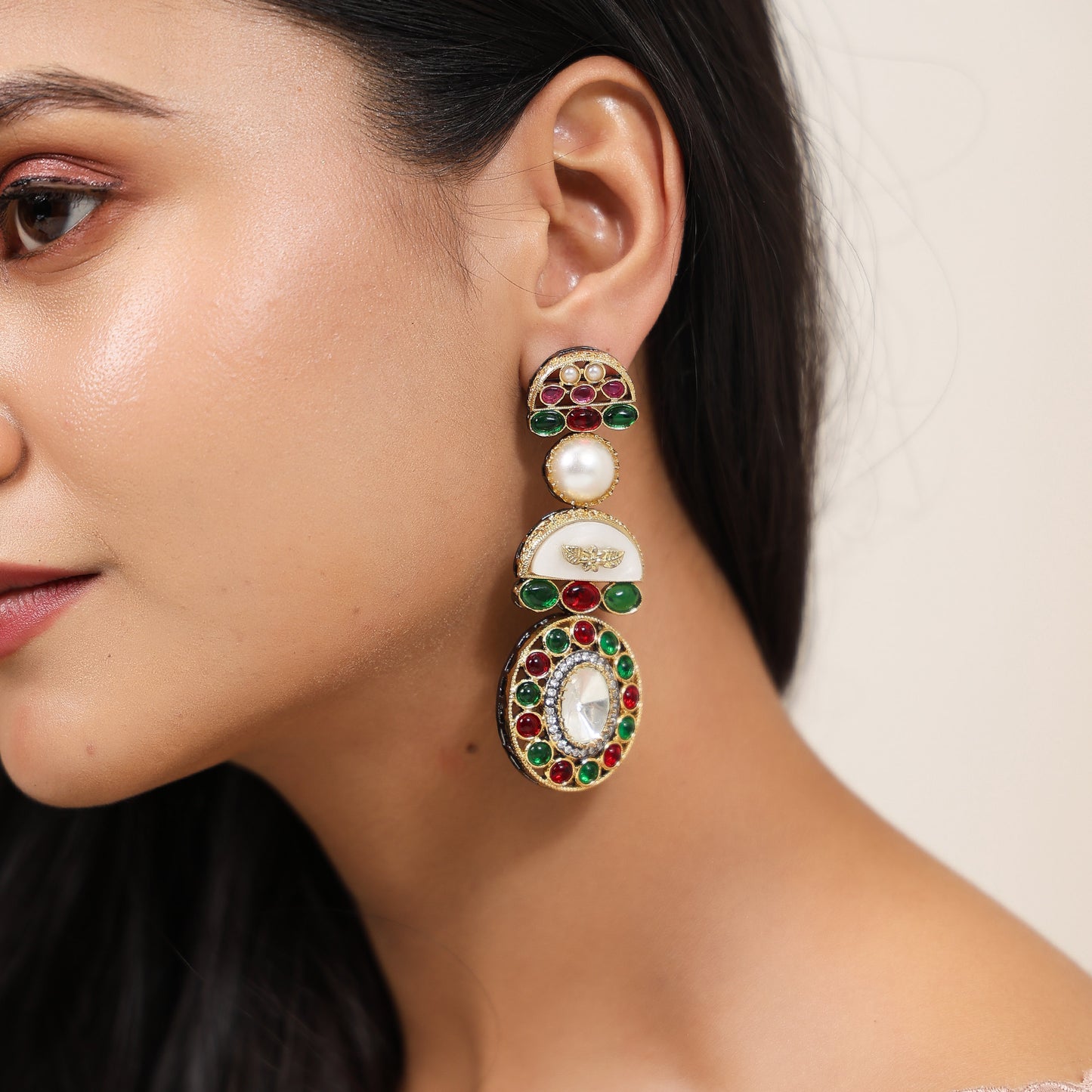 Amber Multicolour Earrings