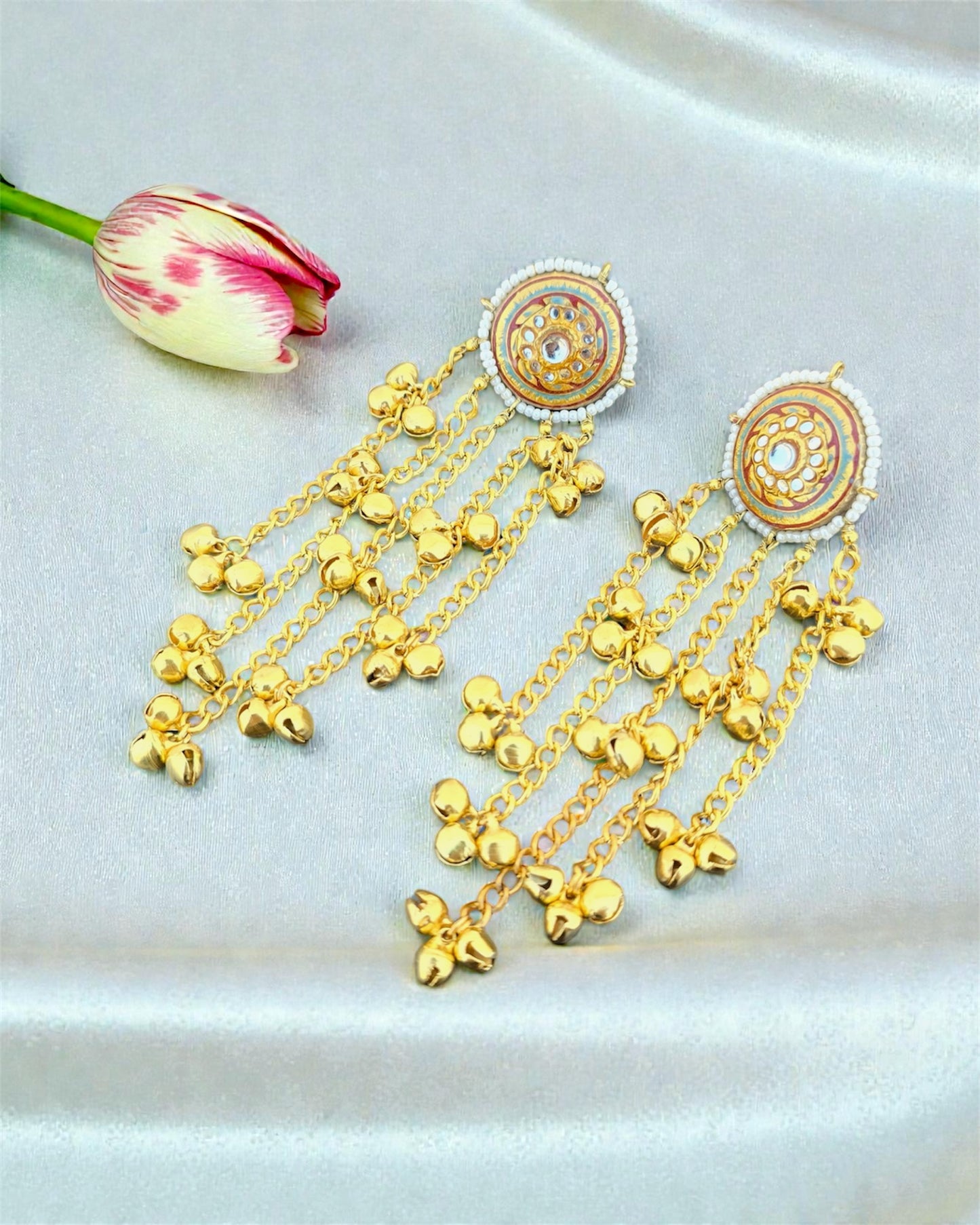 Kashmira Maroon Ghungroo Drops