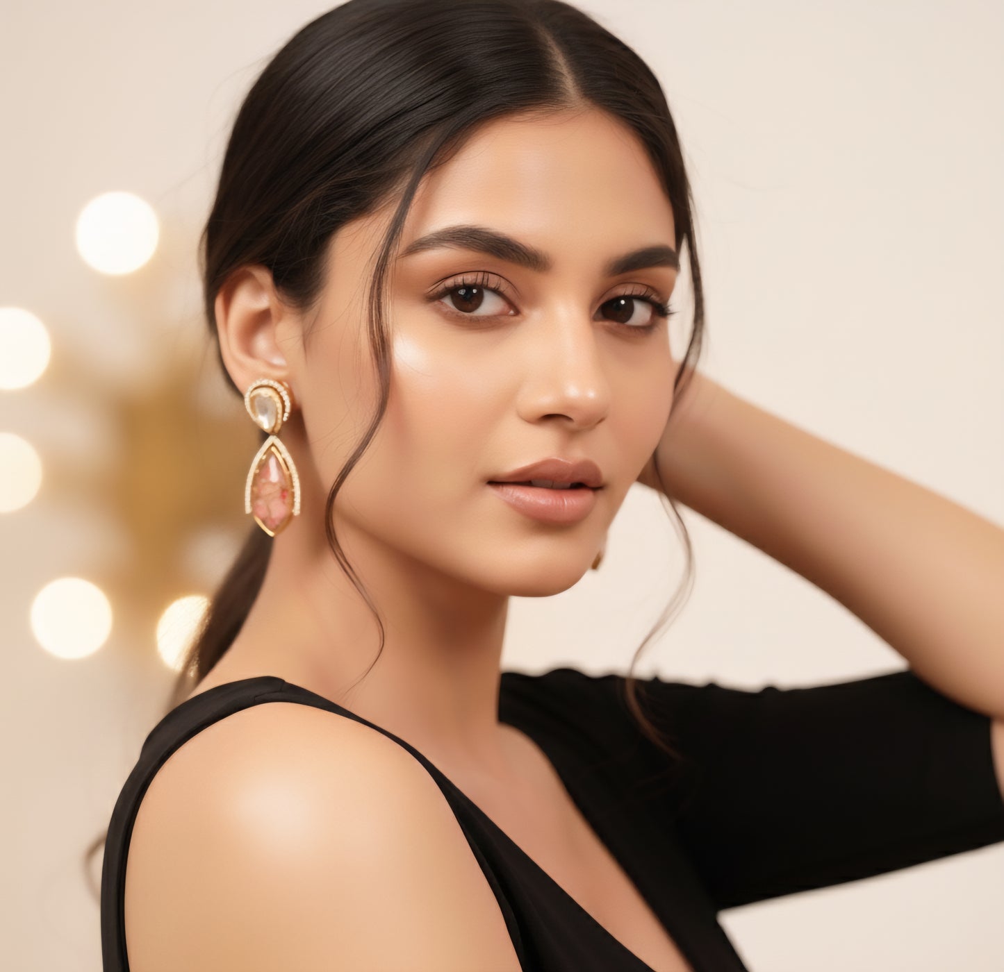 Aveline Pink Earrings