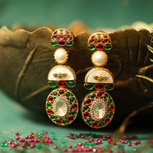 Amber Multicolour Earrings