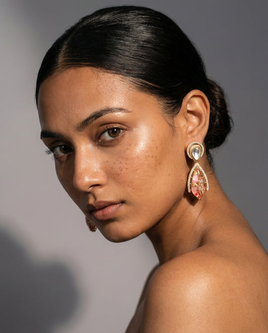 Aveline Pink Earrings