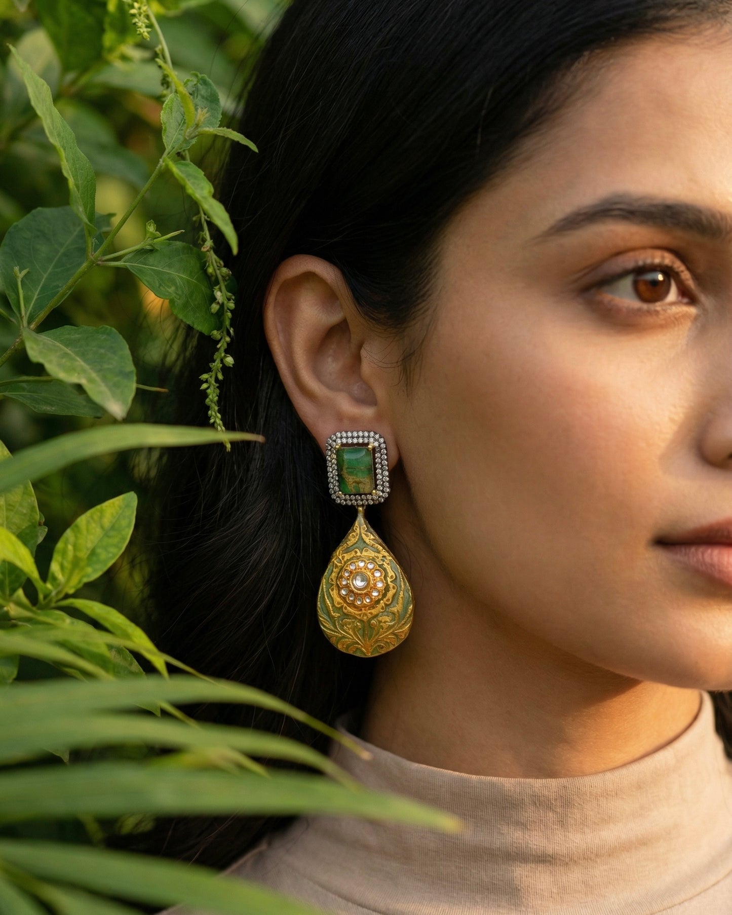 Azure Mint Meena Drops