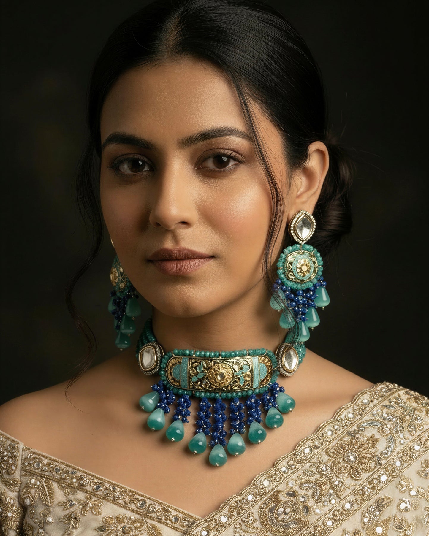 Faqat Turquoise Necklace Set