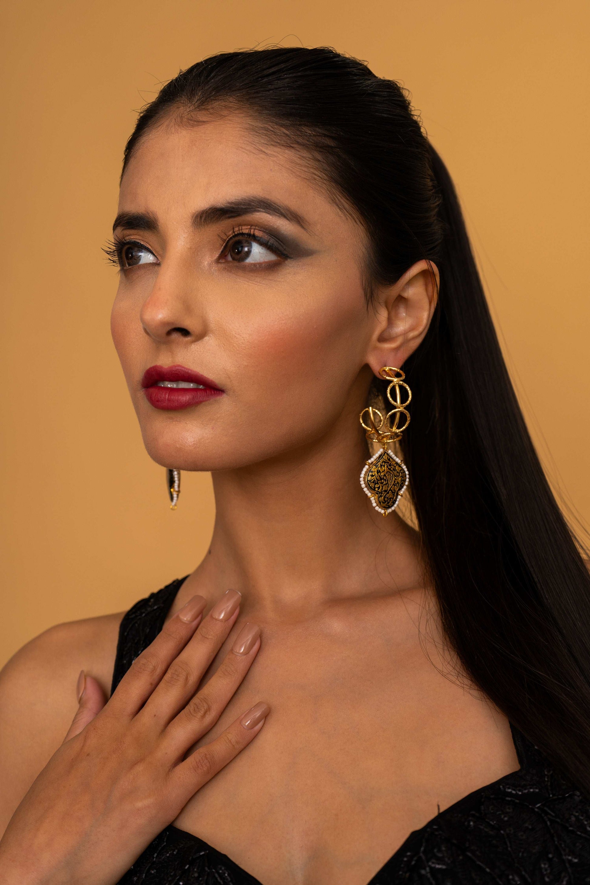 Ciara Hoop Earrings - Pirohee by parul sharma