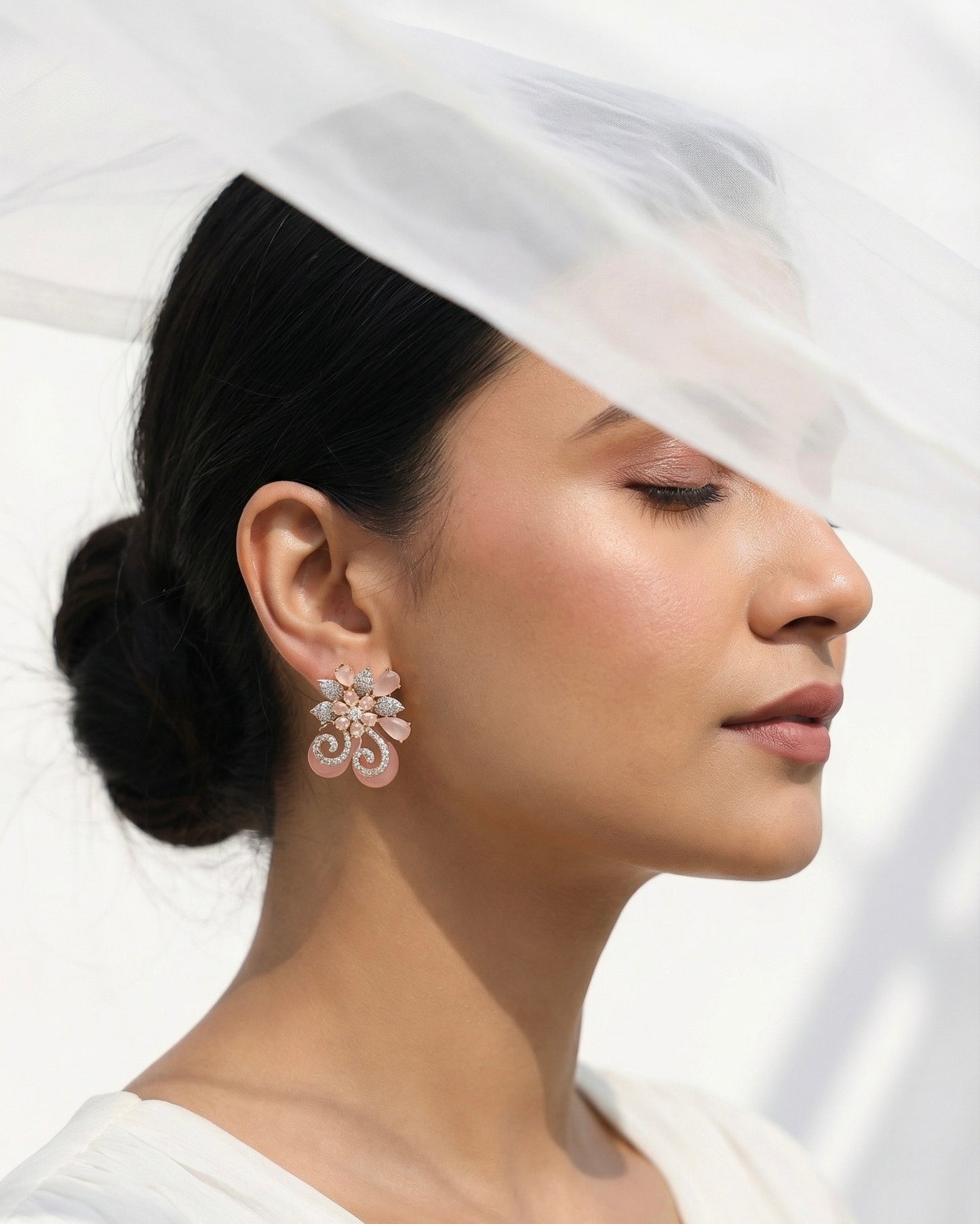 Sparza Peach Earrings