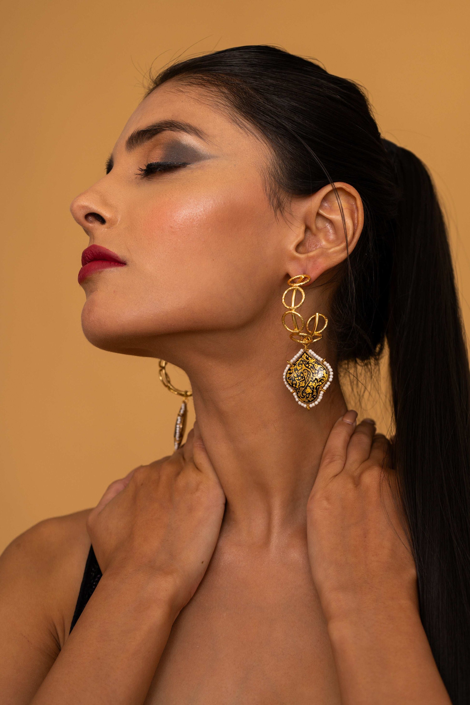 Ciara Hoop Earrings - Pirohee by parul sharma