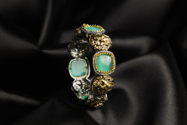 Elegant Mint Green Bangle: Inspired by Sabyasachi’s Timeless Aesthetic - Pirohee by parul sharma