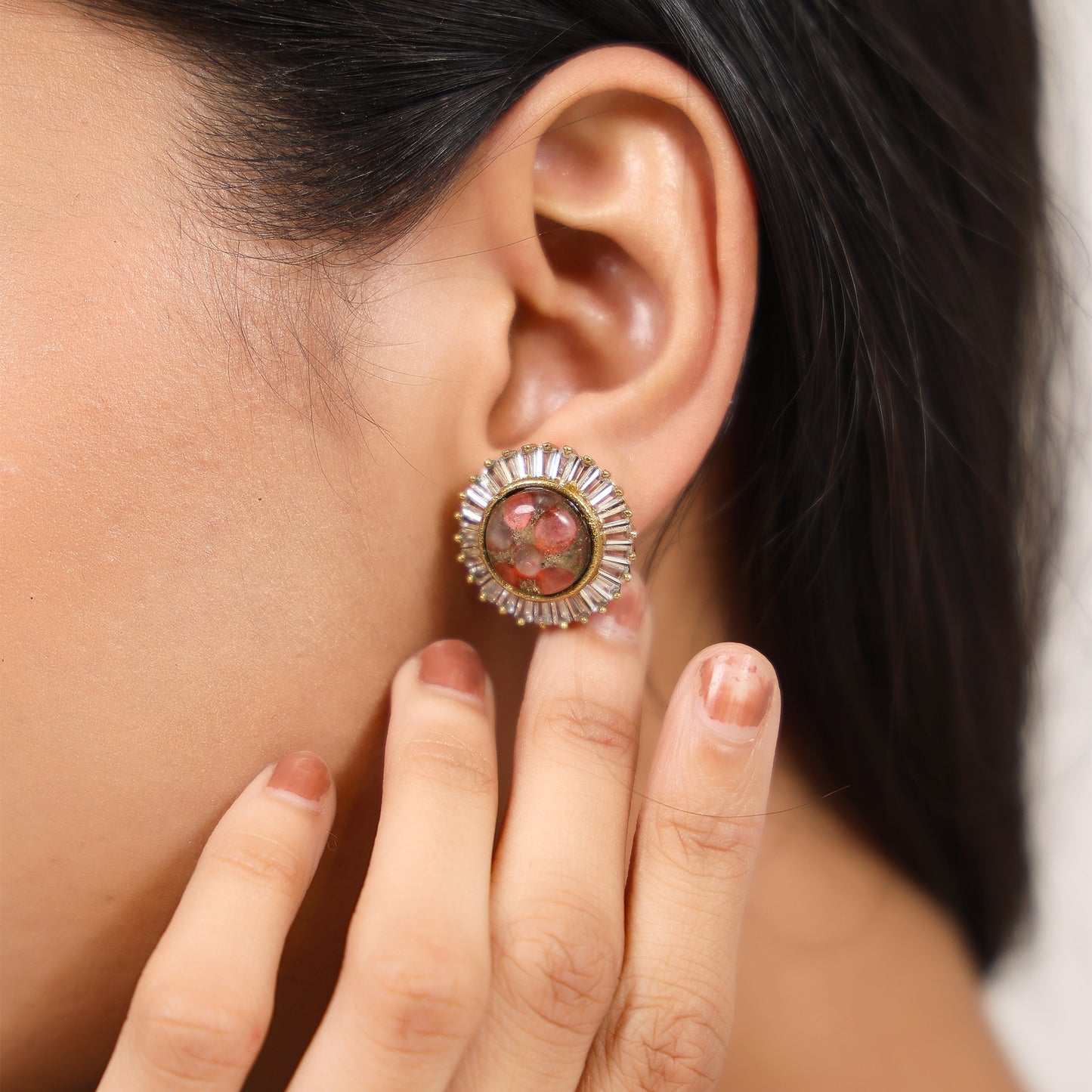 Wild Rose Stud Earrings