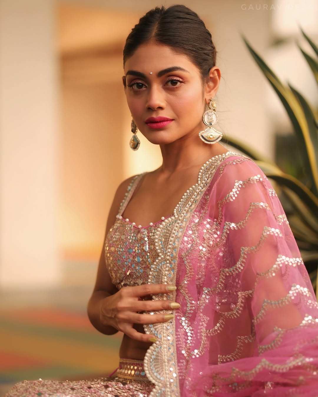 Nargis Fusion Blue Earrings