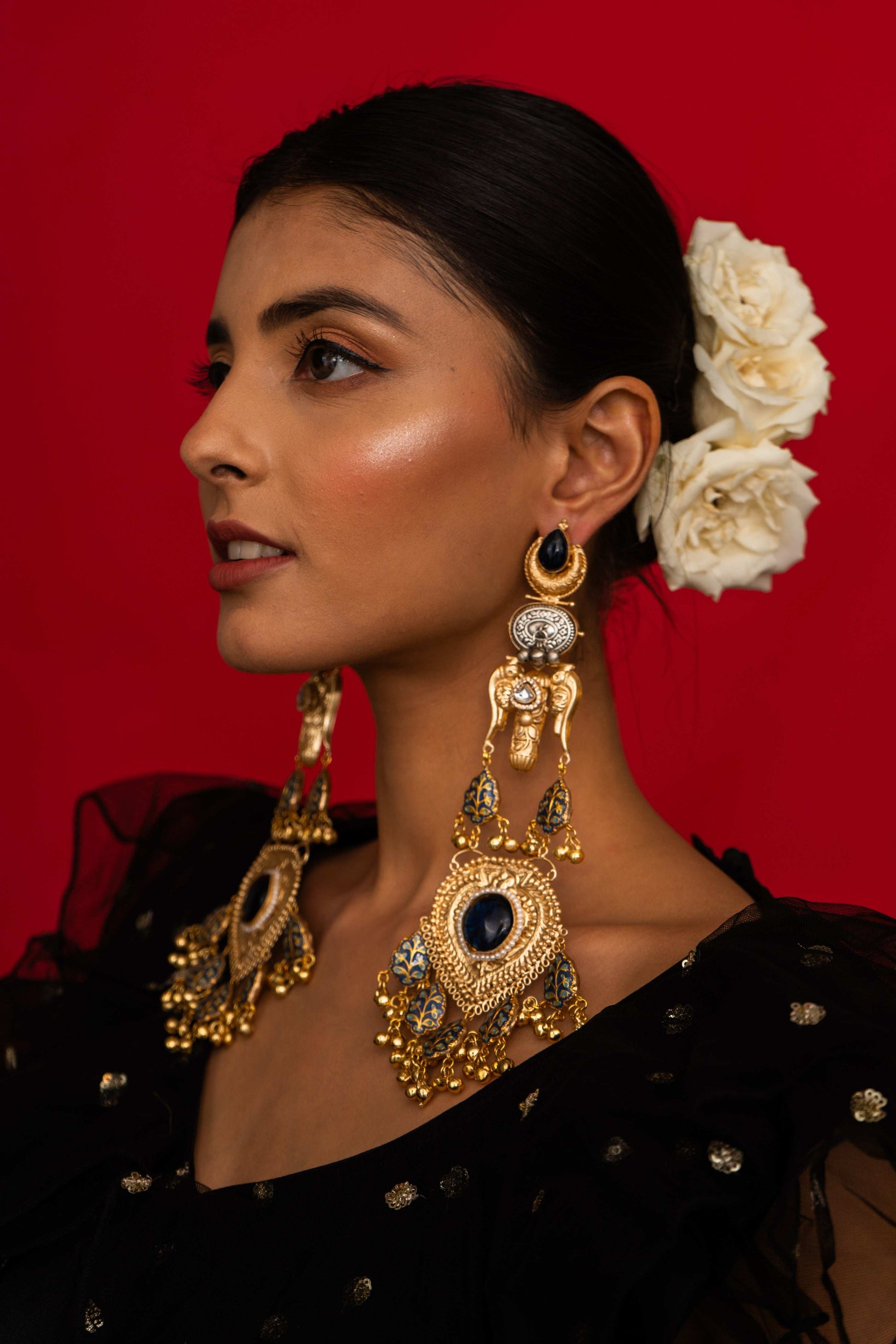 Neelima Bird Motif Earrings - Pirohee by parul sharma
