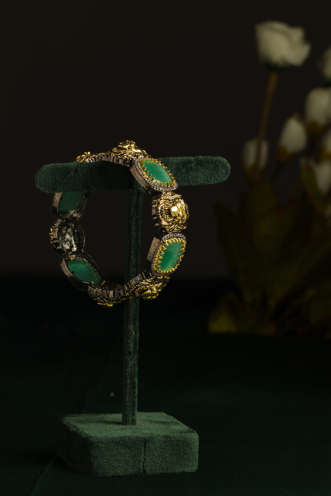 Elegant Mint Green Bangle: Inspired by Sabyasachi’s Timeless Aesthetic - Pirohee by parul sharma