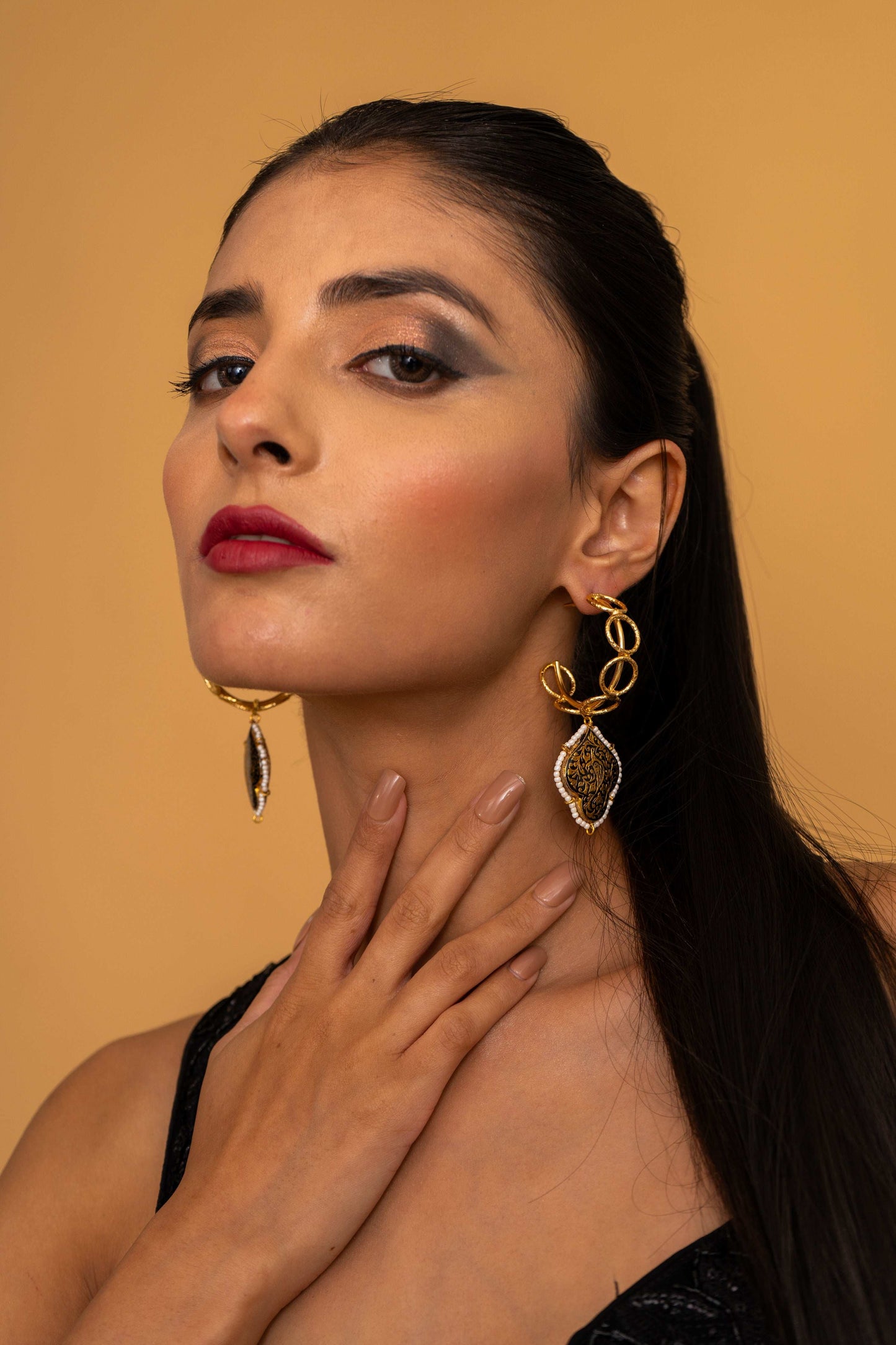 Ciara Hoop Earrings - Pirohee by parul sharma