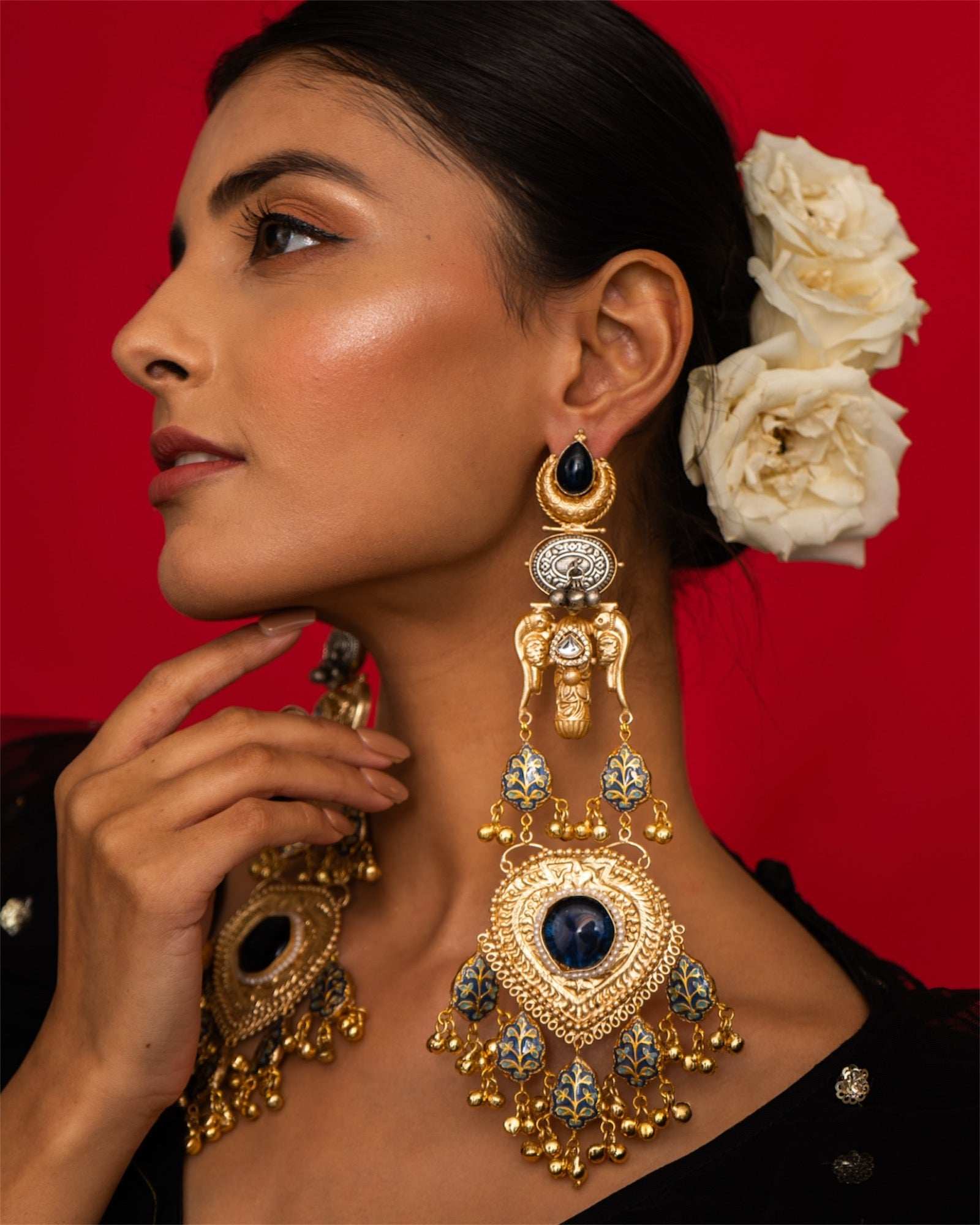 Neelima Bird Motif Earrings - Pirohee by parul sharma