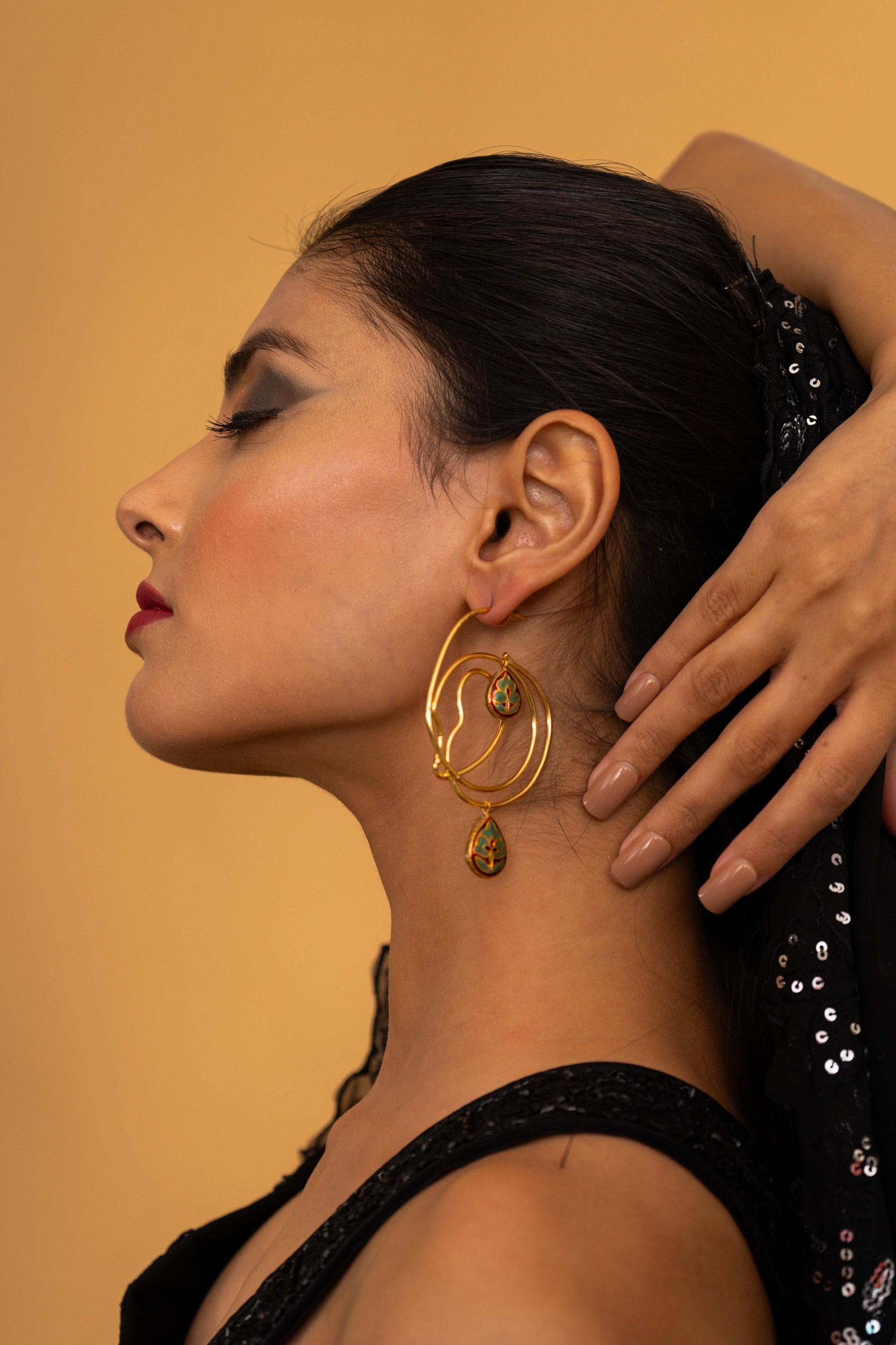 Amy Hoop Earrings - Pirohee by parul sharma