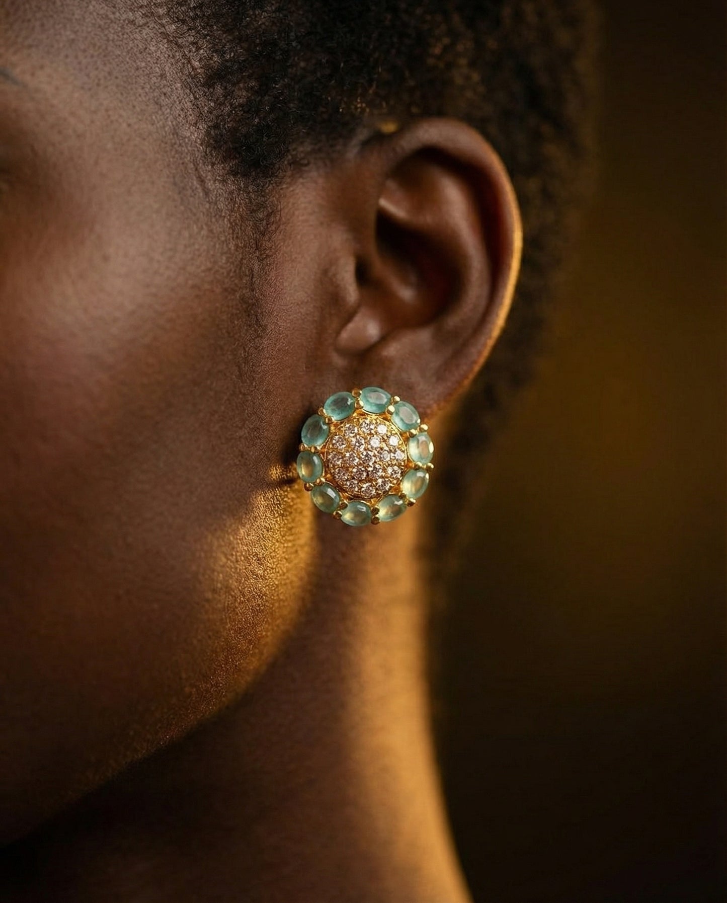 Flora Mint Earrings