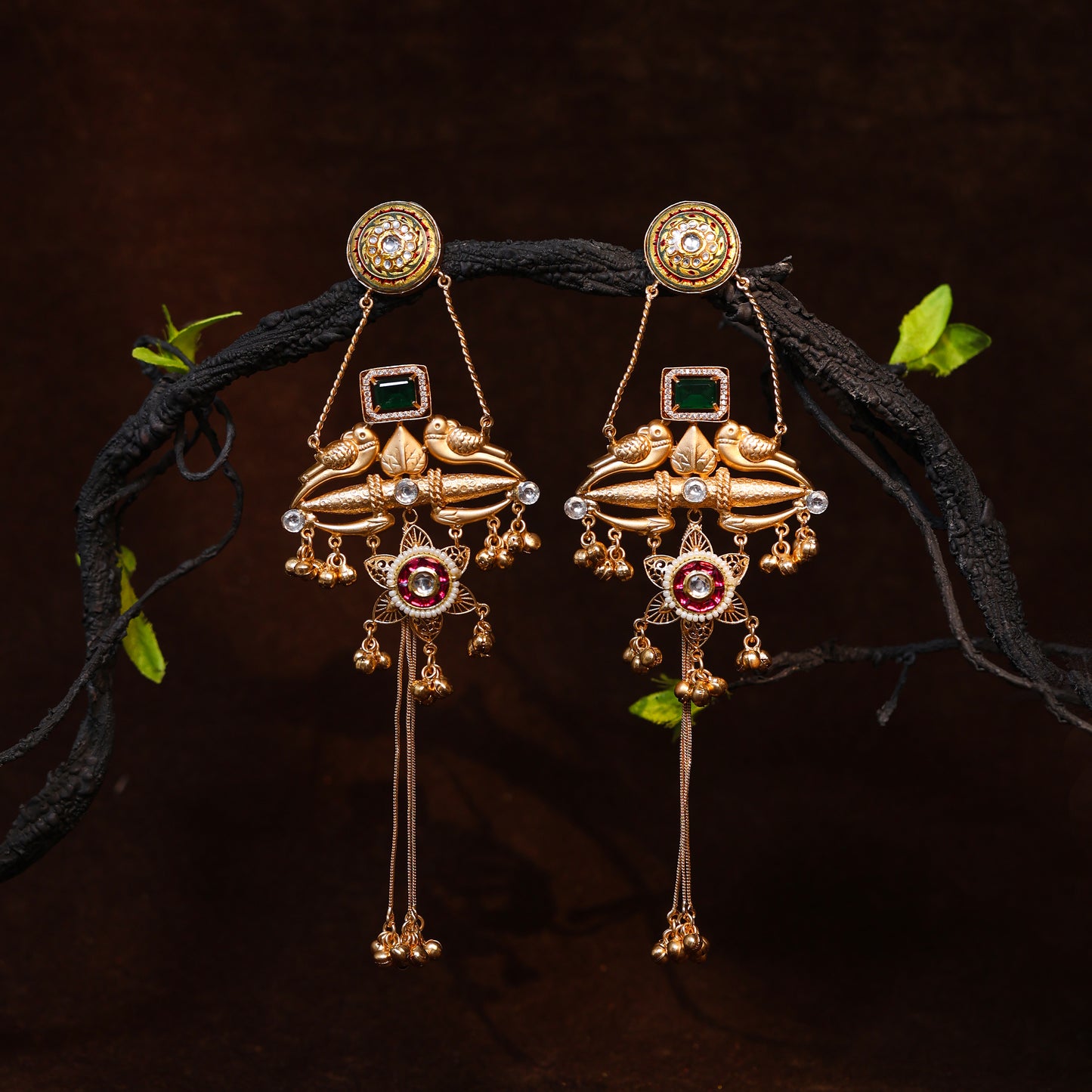 Sheen Dangler Earrings (Invisible Kaan Chains Included)