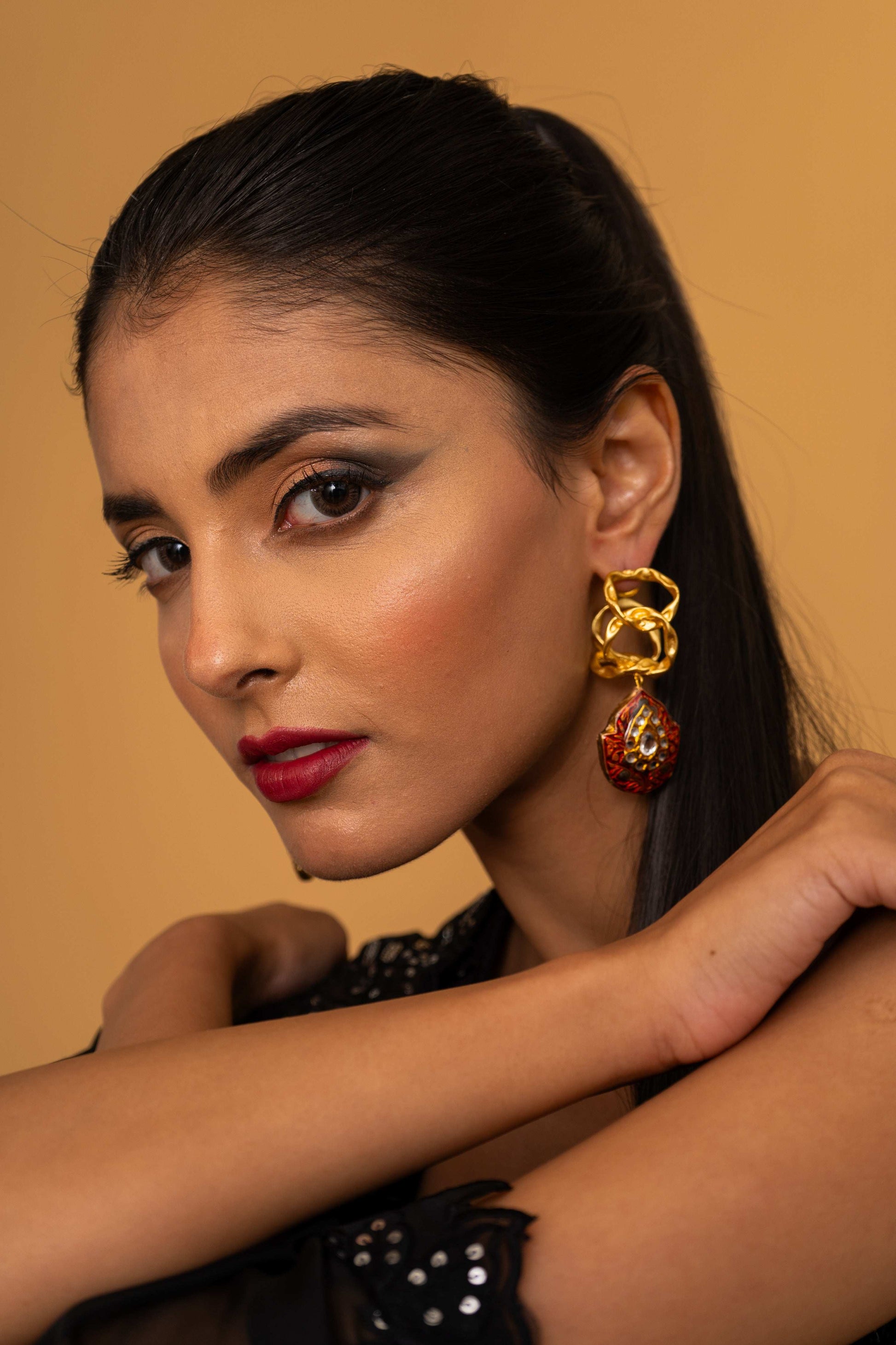 Camille Hoop Earrings - Pirohee by parul sharma