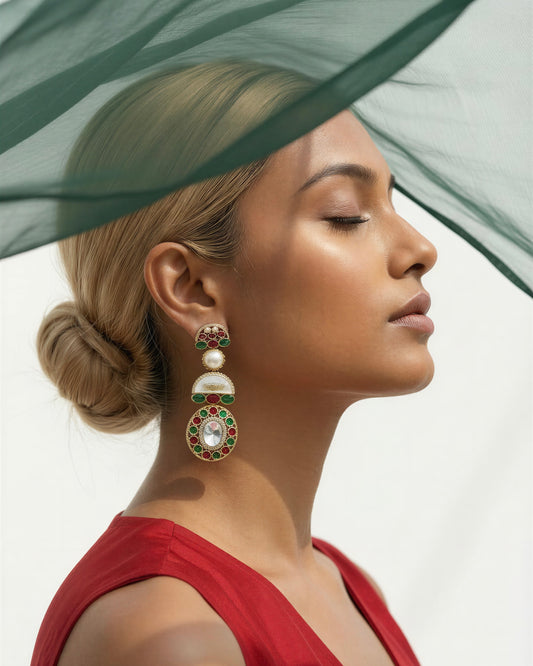 Amber Multicolour Earrings