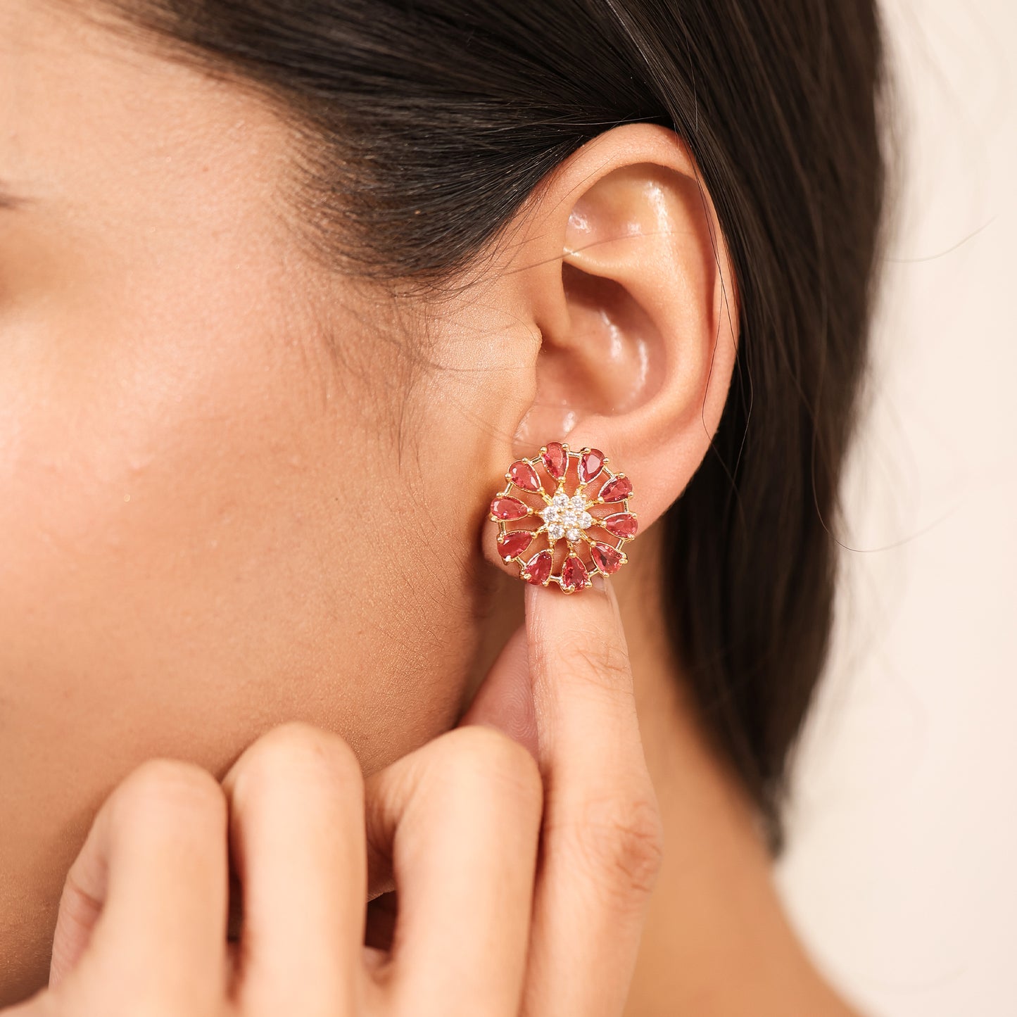 Daisy Pink Earrings