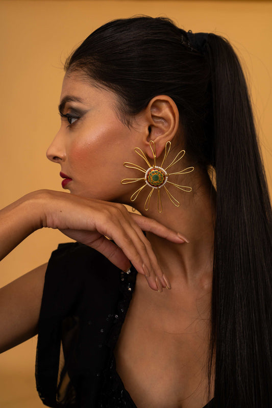 Annette Flower Earrings - Pirohee by parul sharma