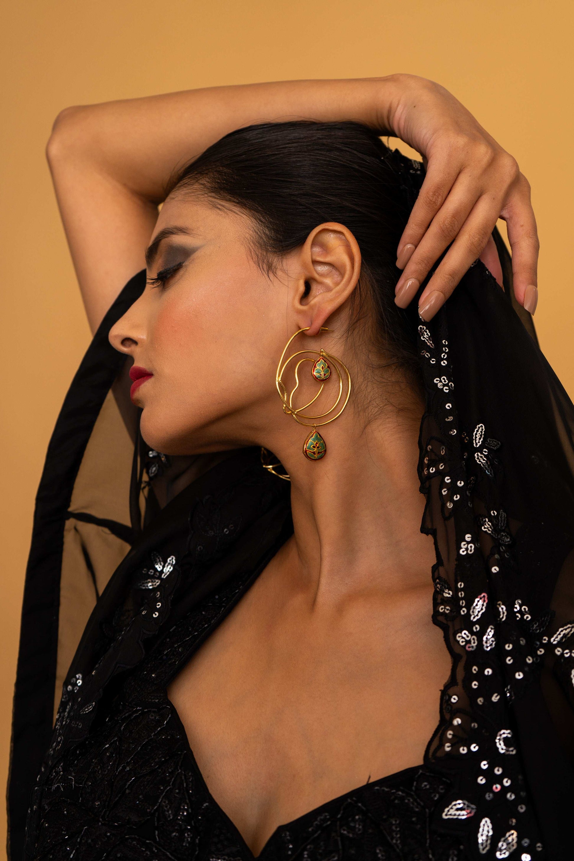 Amy Hoop Earrings - Pirohee by parul sharma