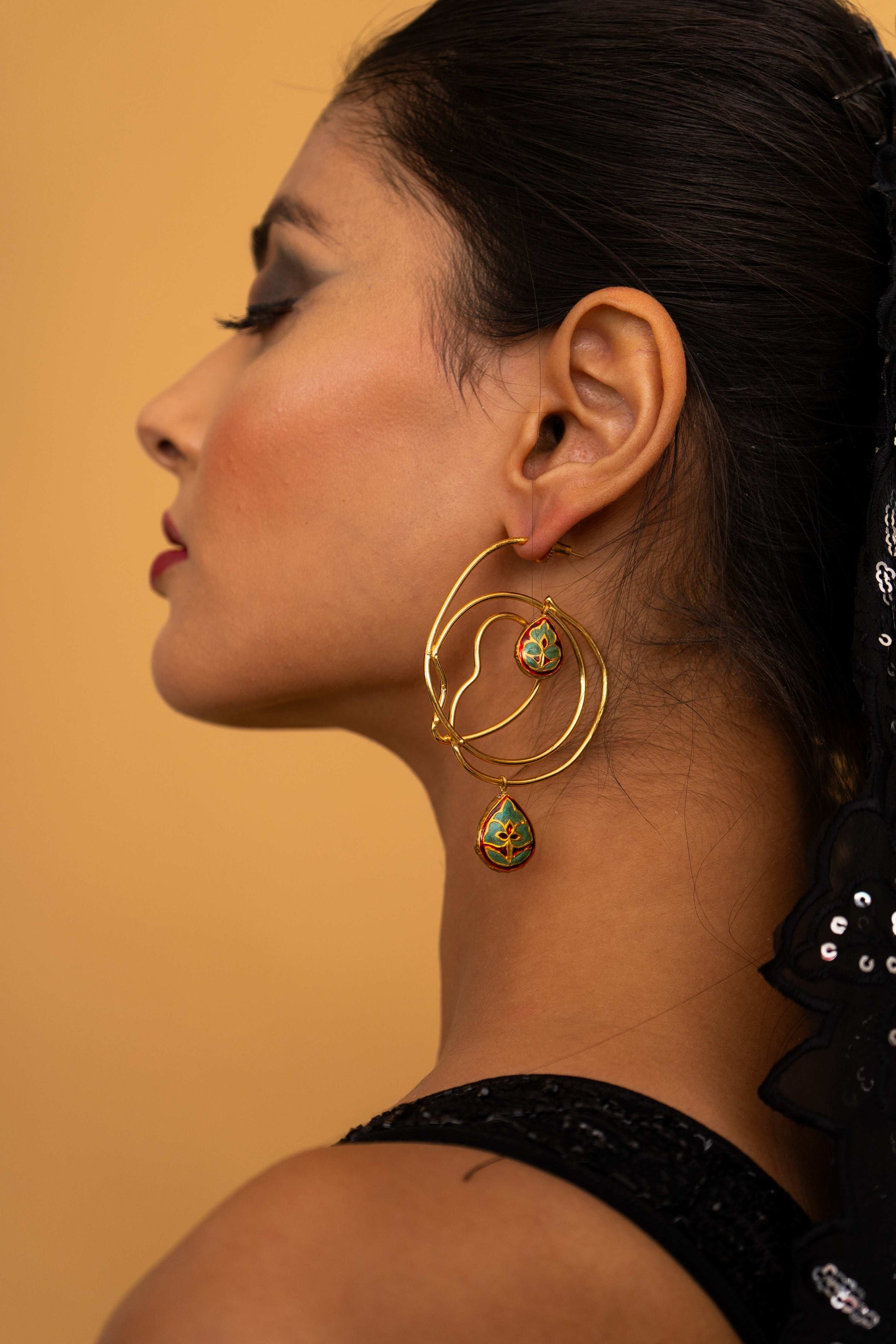 Amy Hoop Earrings - Pirohee by parul sharma