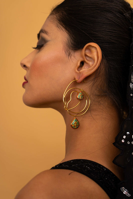 Amy Hoop Earrings - Pirohee by parul sharma