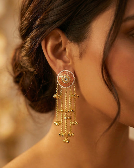 Kashmira Pink Ghungroo Drops