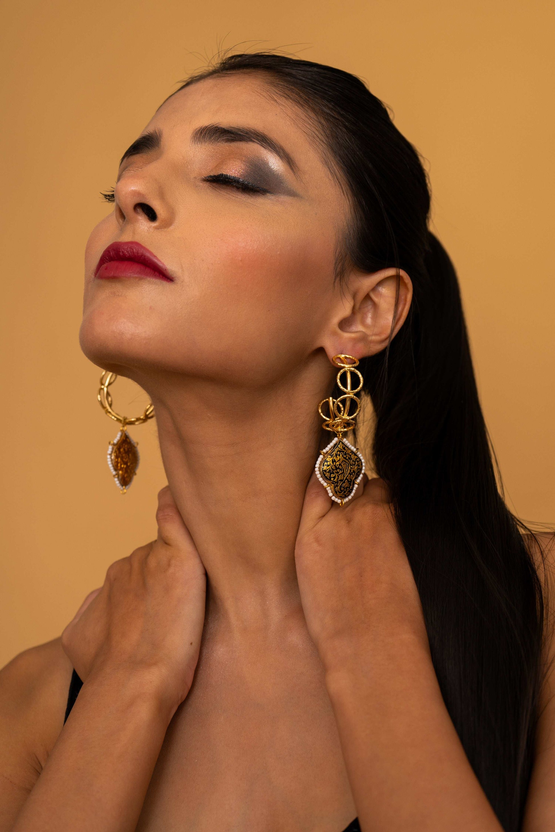 Ciara Hoop Earrings - Pirohee by parul sharma