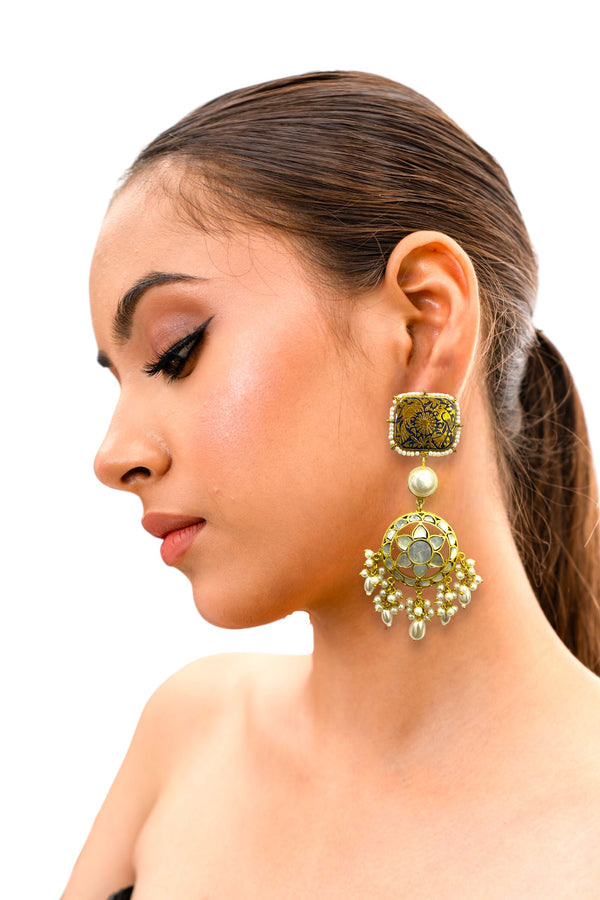 Amarah Mother Of Pearl Fusion Earrings