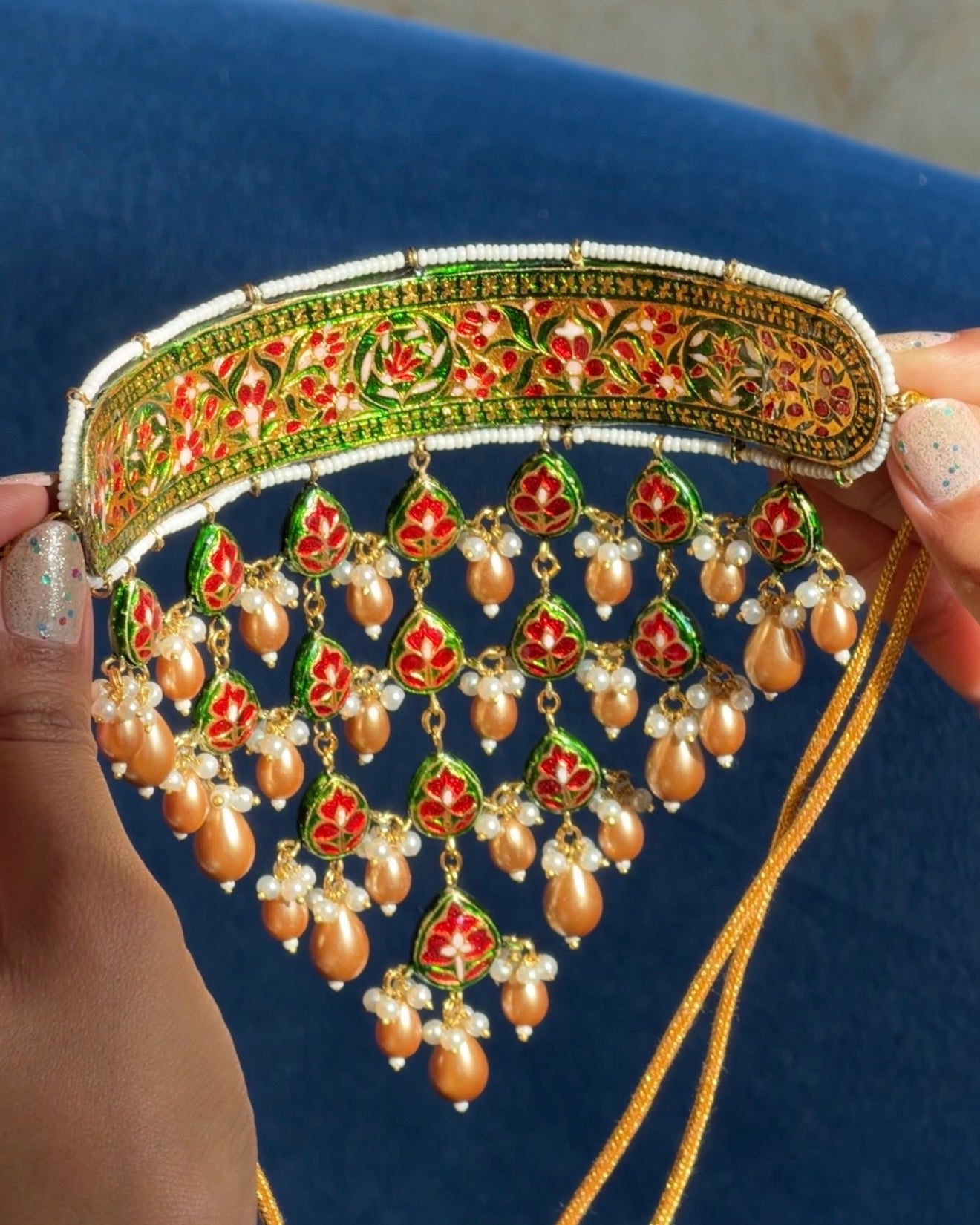 Gulnaar Handcrafted Meenakari Choker Set