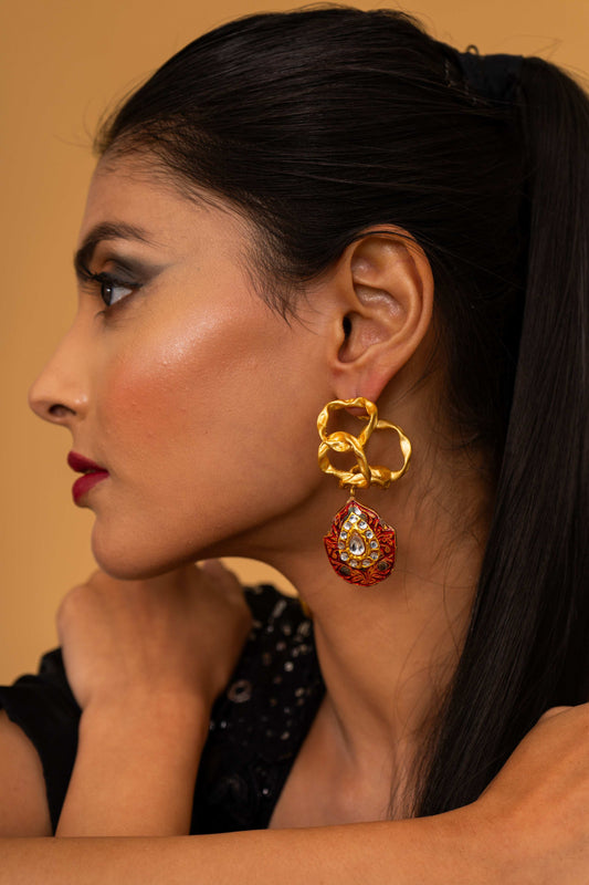 Camille Hoop Earrings - Pirohee by parul sharma