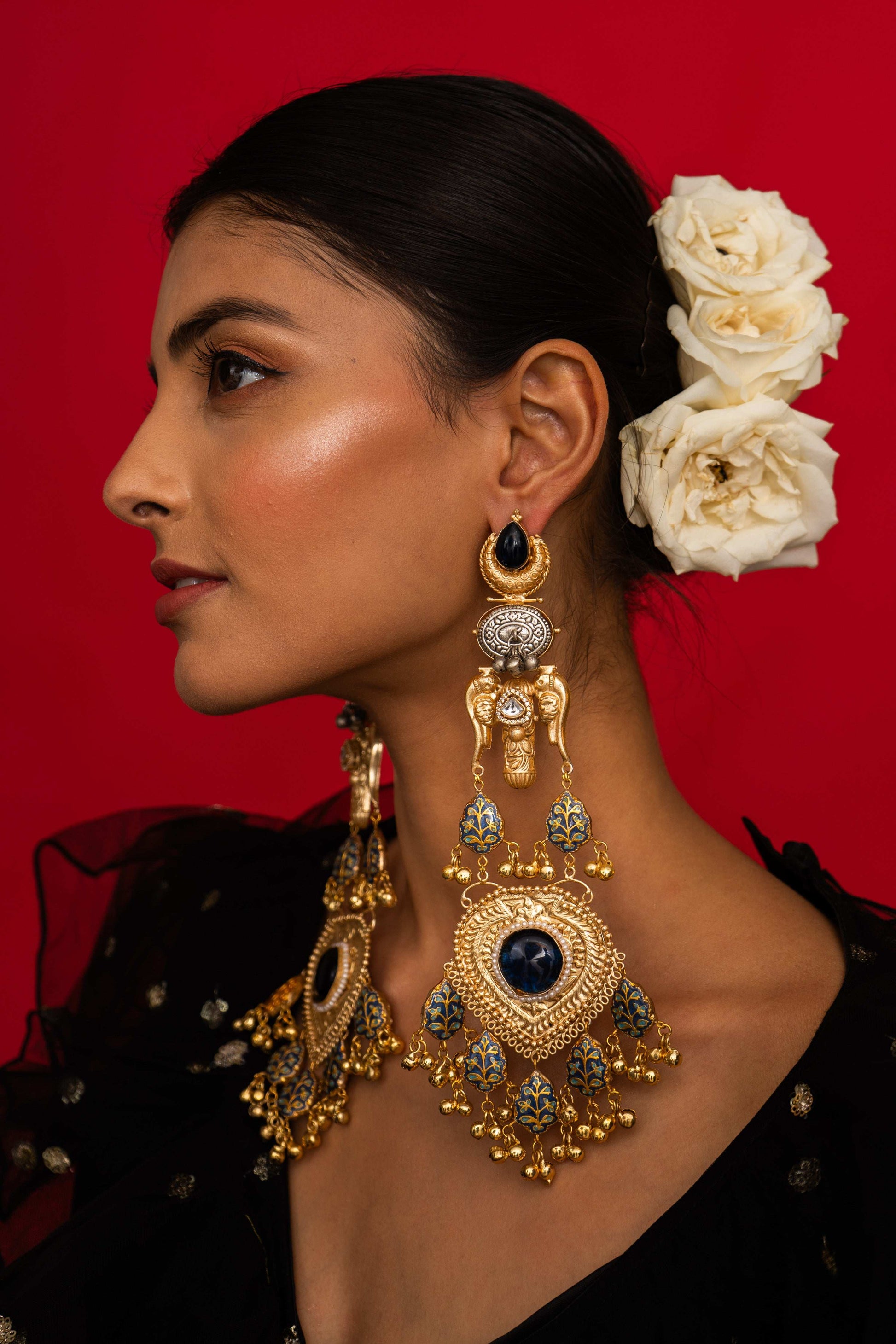 Neelima Bird Motif Earrings - Pirohee by parul sharma